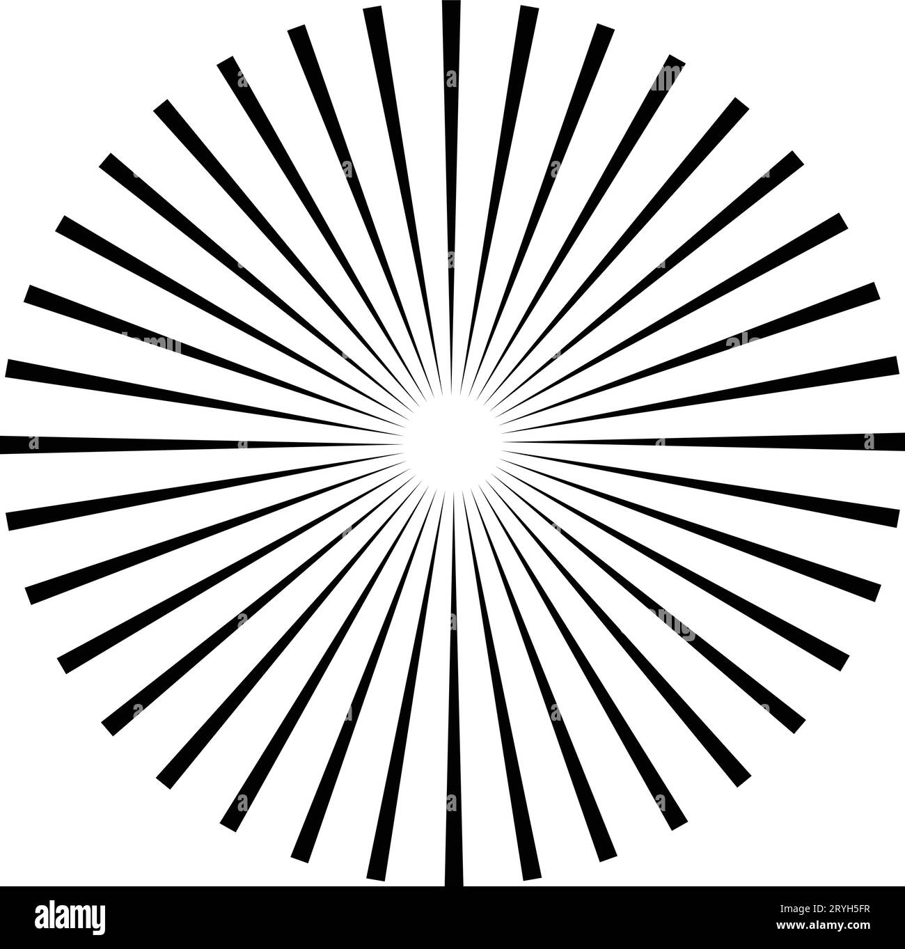 Suburt Pattern Vintage radial sunburst pattern Black and White Stock Photos & Images ...