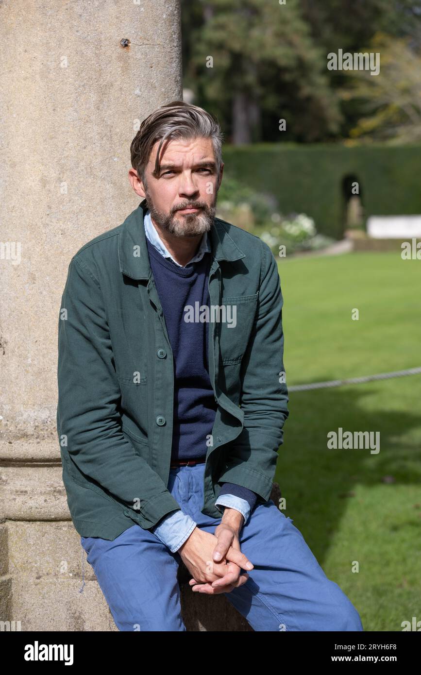 Nick Laird, Northern Irish novelist and poet, photographed at Cliveden Literary Festival, Berkshire, England, United Kingdom Stock Photo