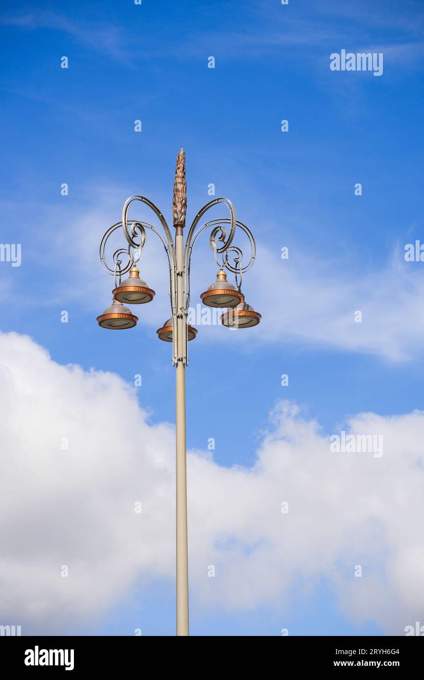 Ornately decorative lamppost Bordeaux Aquitaine France Stock Photo