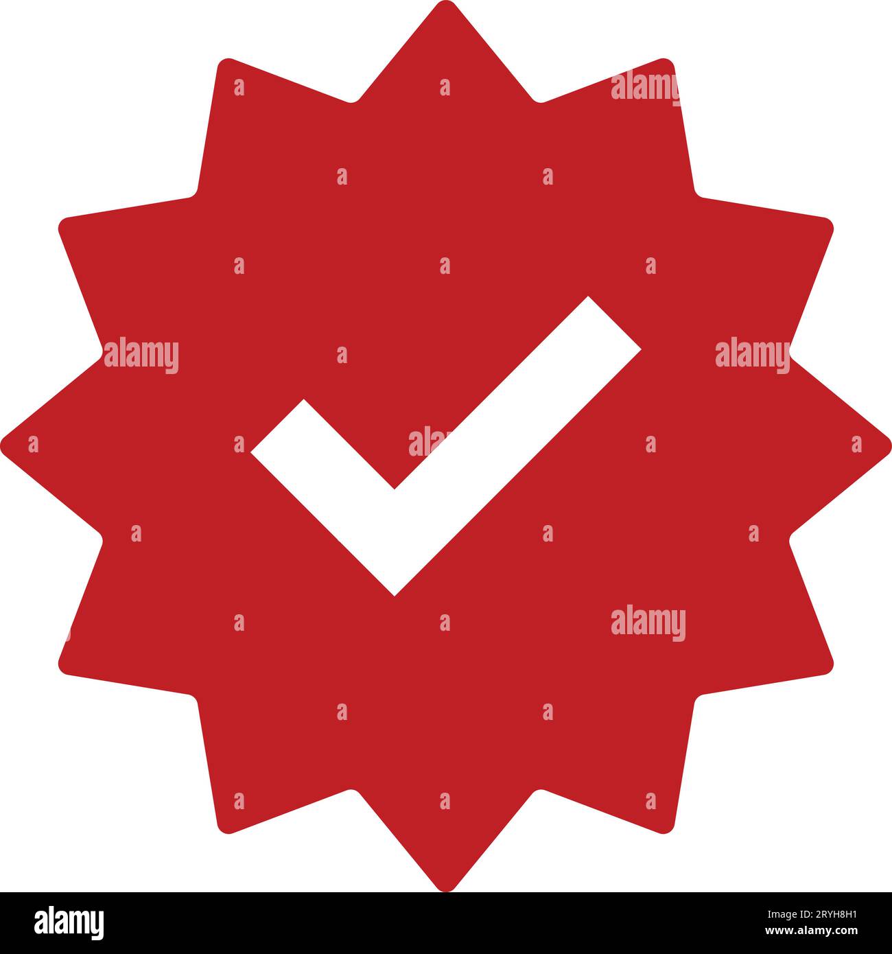 Check Mark Icons Green Tick And Red Cross Logo Verified Checkmark Emoji  Verification Badge Verified Account Symbol Similar To Twitter Stock  Illustration - Download Image Now - iStock