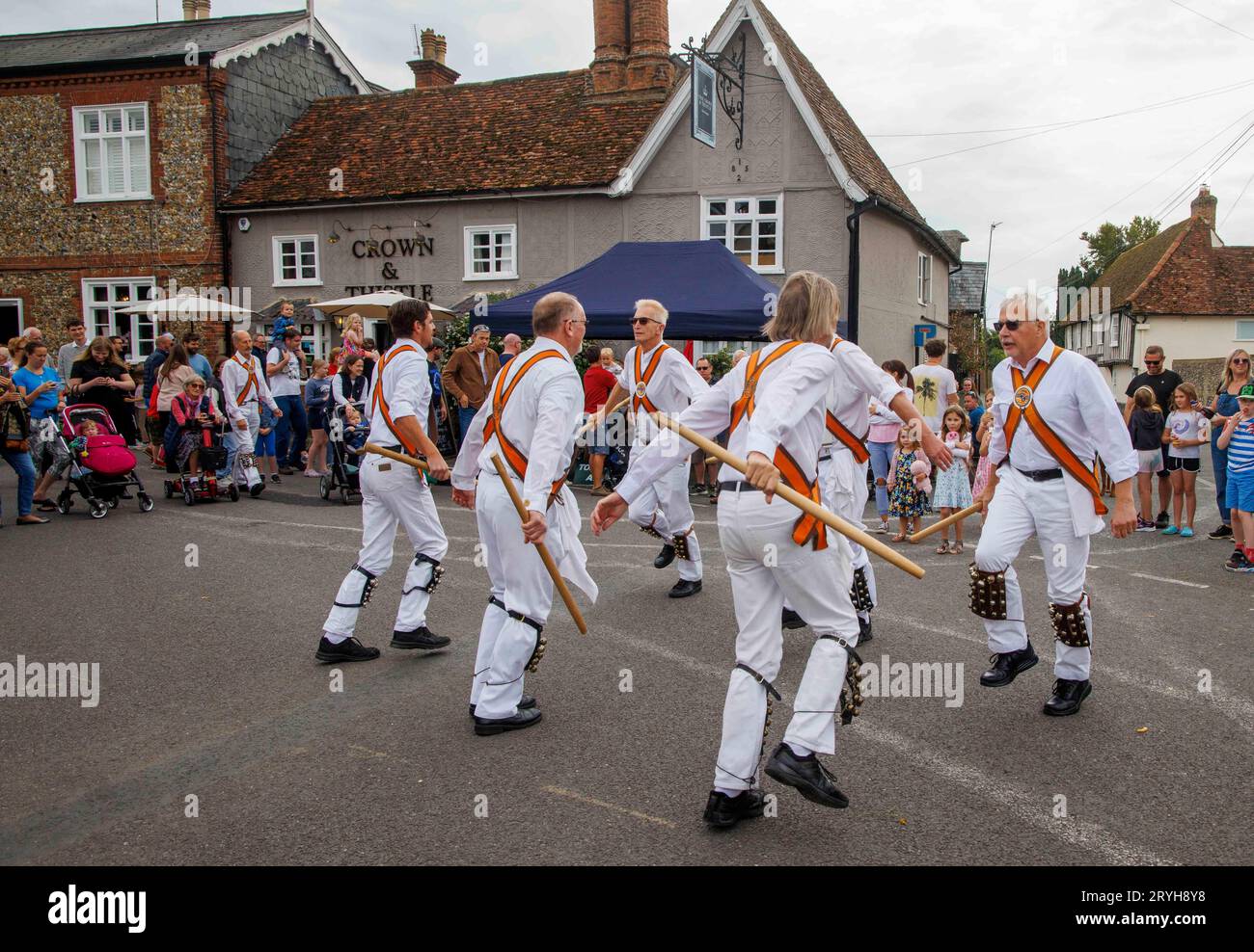 Morris dancers at the Great Chesterford Steam Fair which had a range of