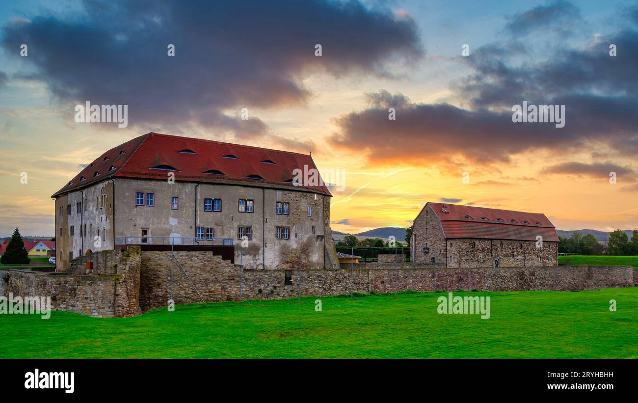 A view of the Heldrungen fortress Stock Photo Alamy