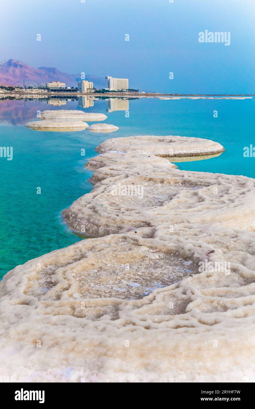 Salt White Ridge Picturesque white paths from salt Stock Photo - Alamy