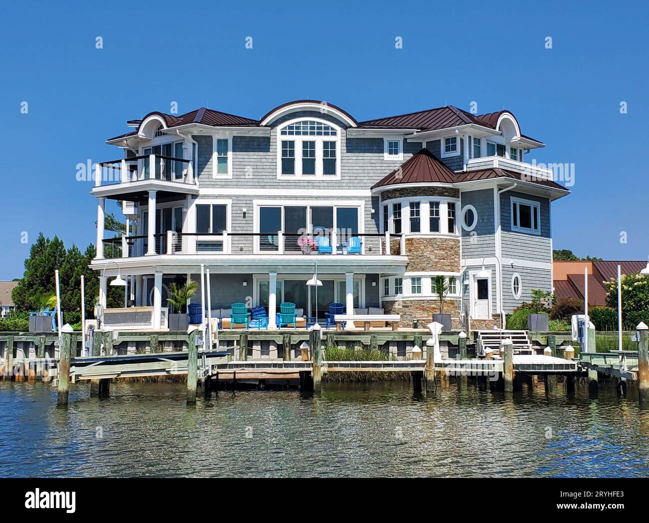 Rehoboth Beach, Delaware, U.S.A August 13, 2023 A luxury waterfront