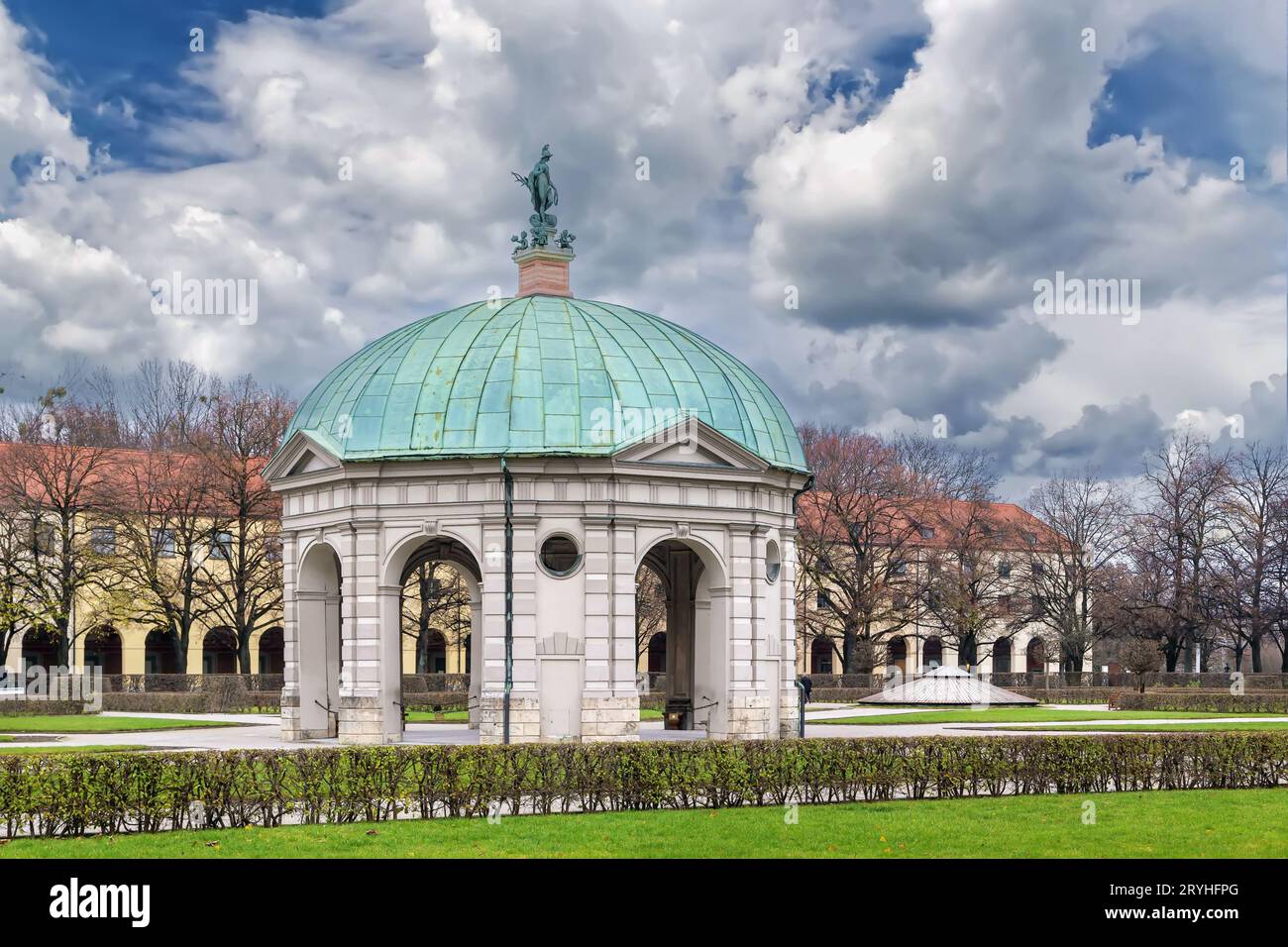 Diana Temple in Munich Hofgarten, Germany Stock Photo