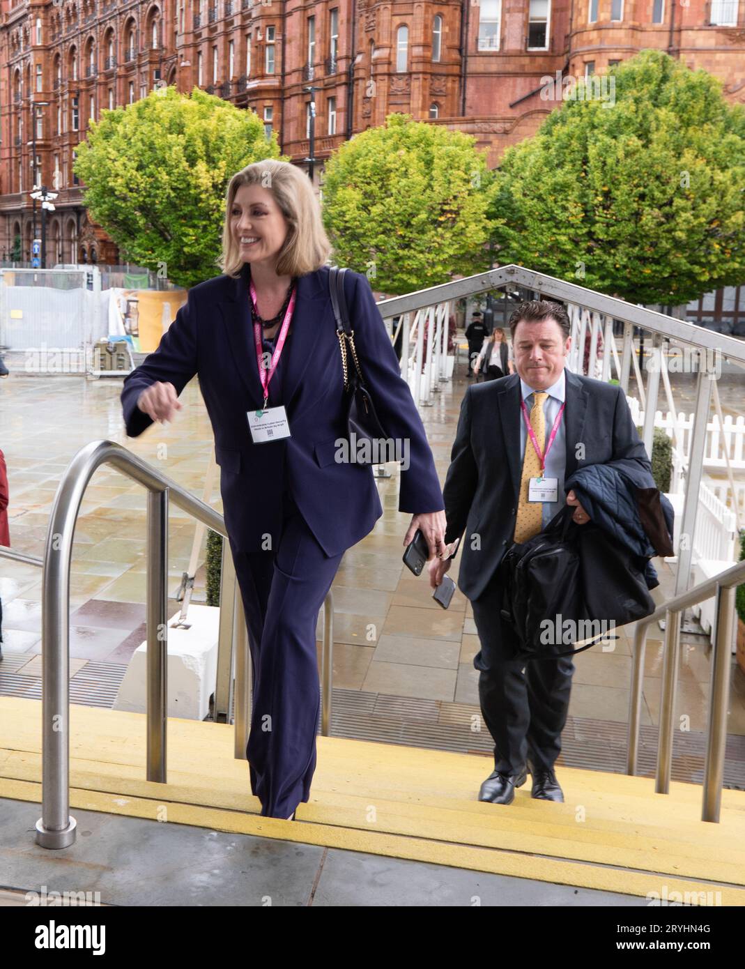 Manchester, UK. 01st Oct, 2023. Manchester, UK. 01st Oct, 2023. Penelope  Mordaunt Leader of the House of Commons arrives at Manchester Central . 1st day of the conference. Credit: GaryRobertsphotography/Alamy Live News Credit: GaryRobertsphotography/Alamy Live News Stock Photo