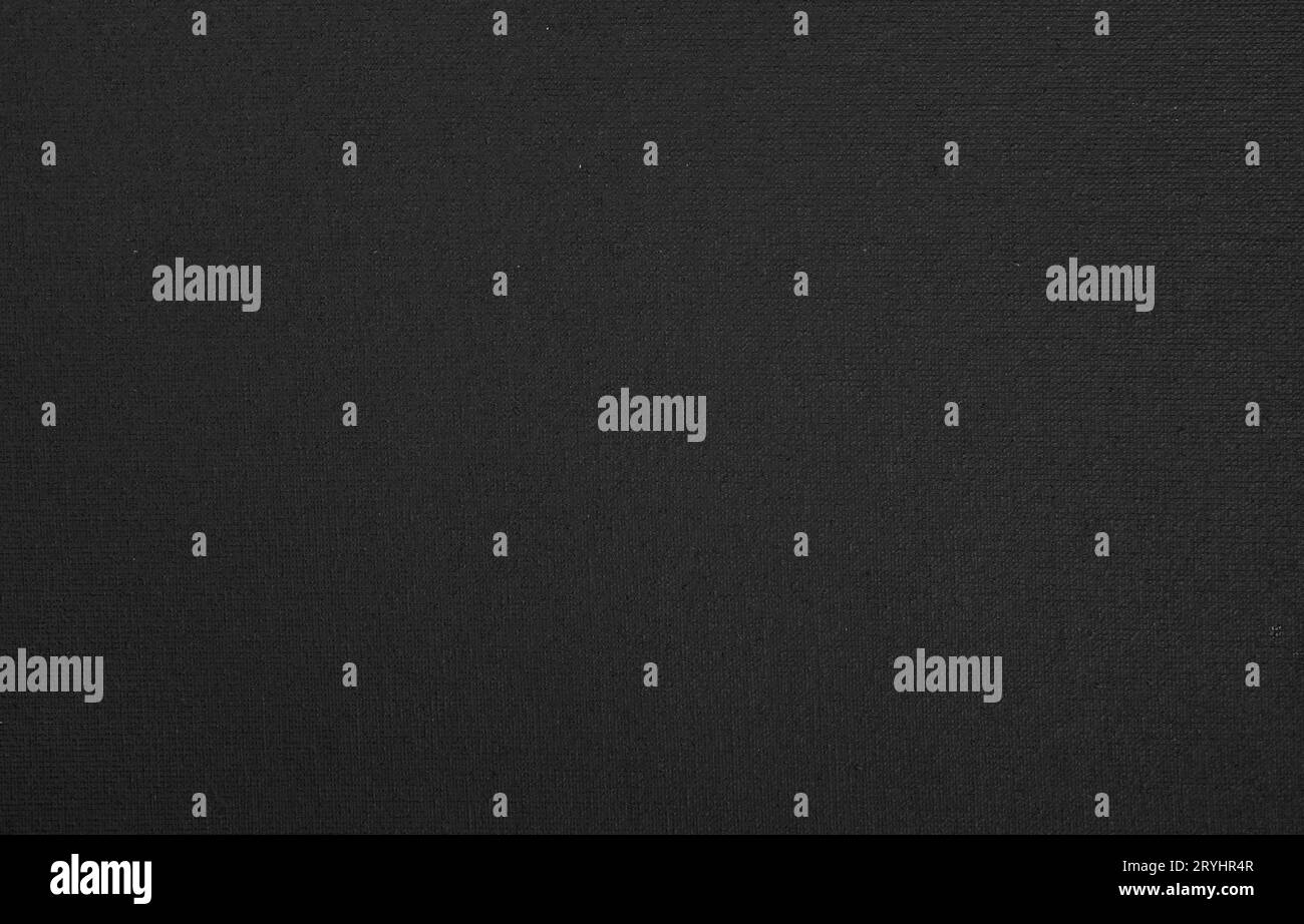 Blank black canvas background texture Stock Photo
