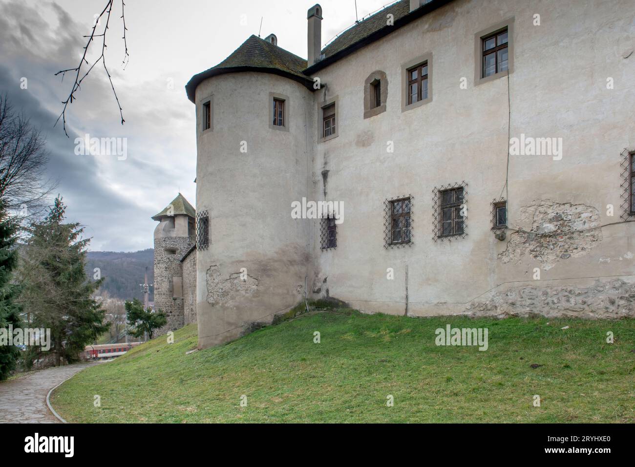 Zvolen Castle. A medieval castle located on a hill near the center of Zvolen. Slovakia. Stock Photo