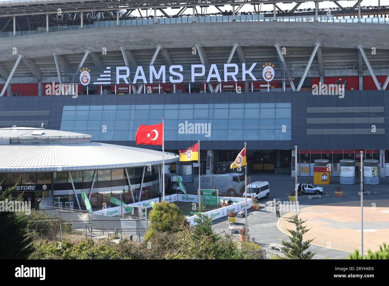 Ali Sami Yen Sports Complex Rams Park football stadium (home of Galatasaray FC) in Istanbul, Turkey Stock Photo