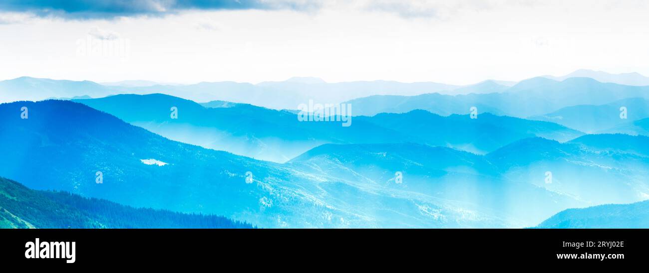Blue mountains landscape Stock Photo