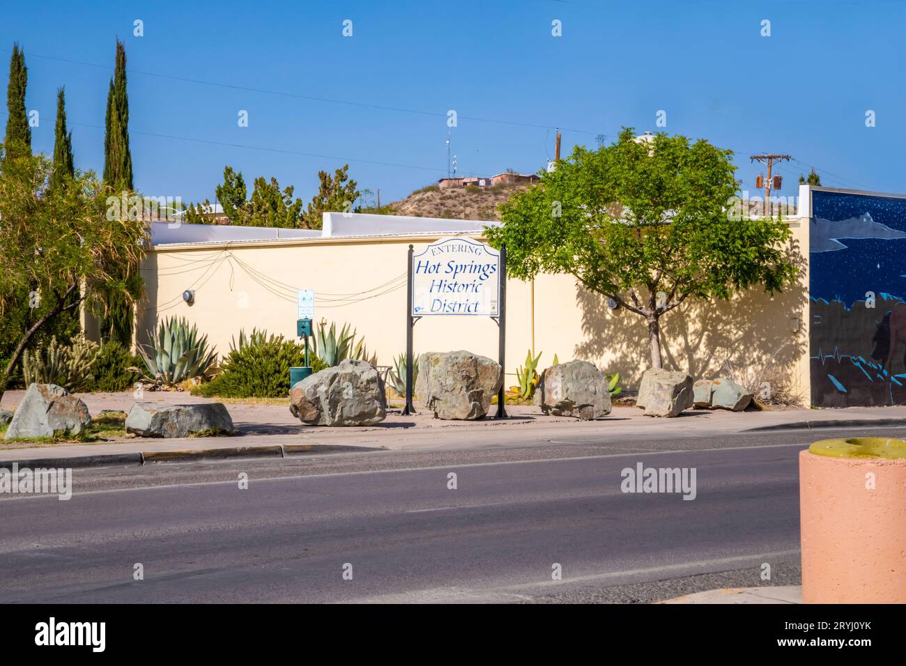 The very beautiful town of Truth or Consequences, New Mexico Stock