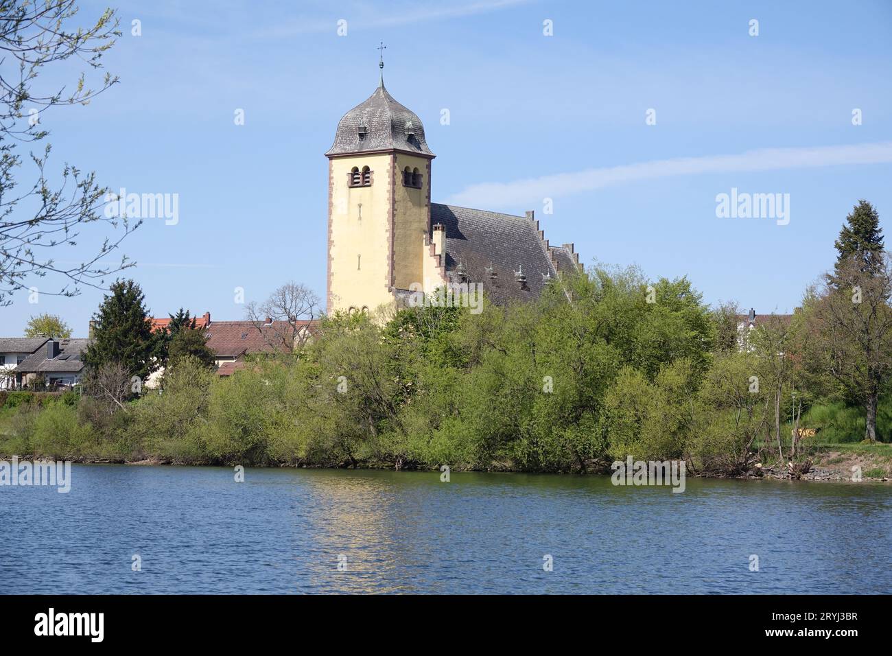 Gustav Adolf Church in Grossauheim Stock Photo Alamy