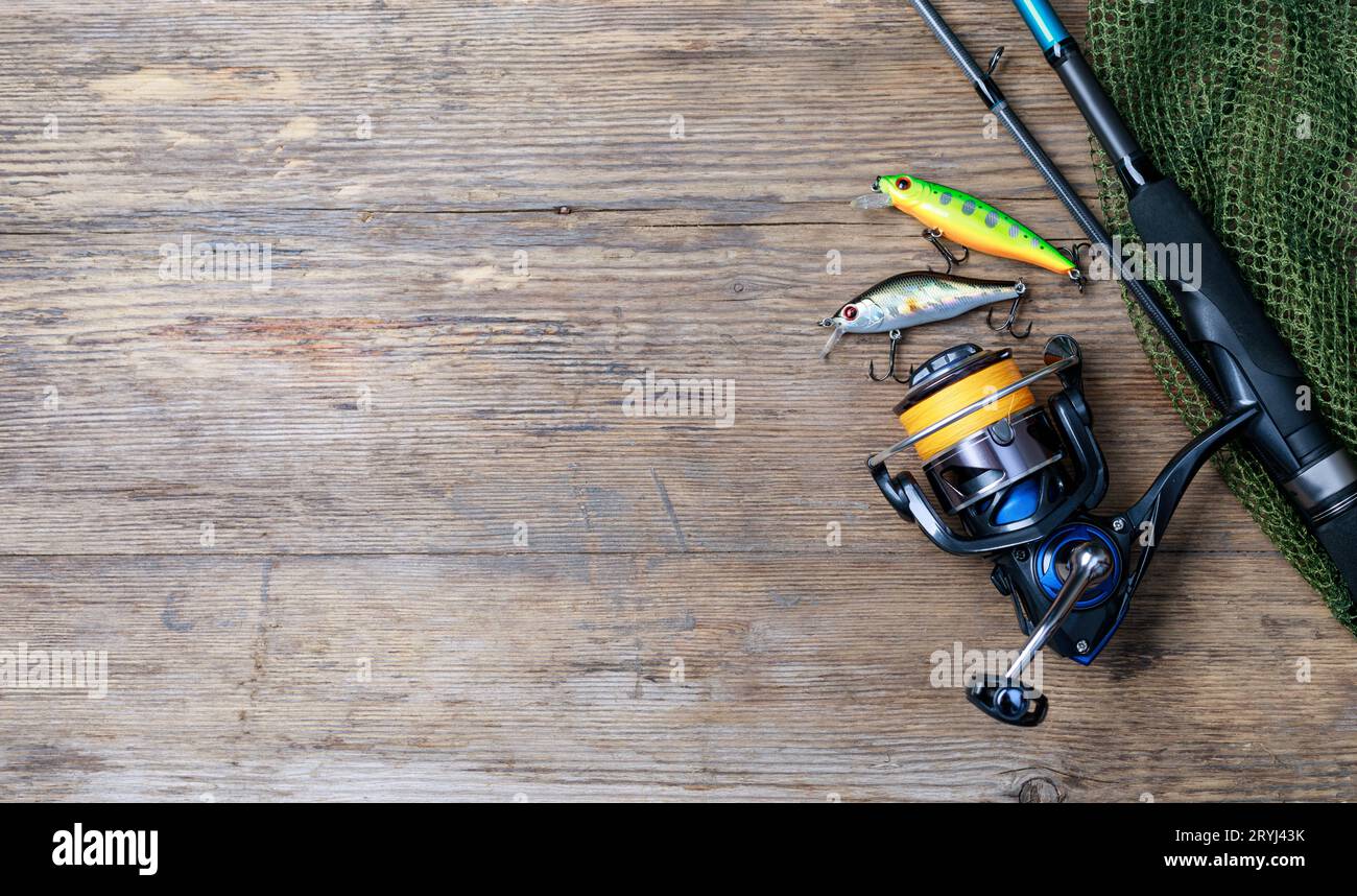 Fishing tackle Stock Photo