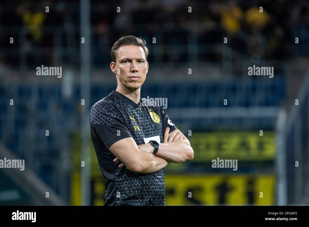 Athletik-Trainer Florian WANGLER (BVB) beim Erstligaspiel TSG Hoffenheim gegen Borussia Dortmund am 29. September 2023 Stock Photo