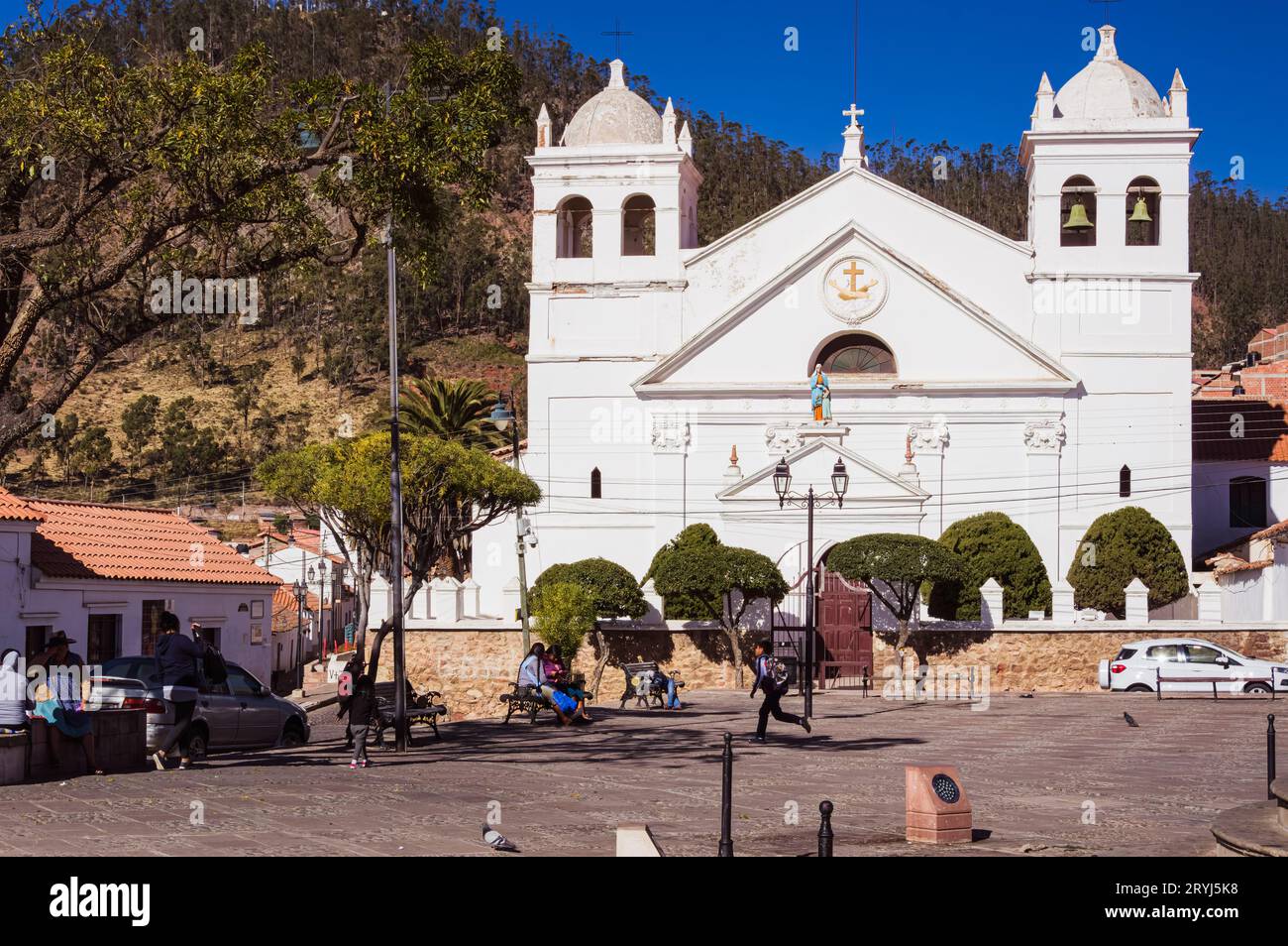 Monasterio La Recoleta, Plaza Pedro Anzúrez, Sucre Bolivia Stock Photo