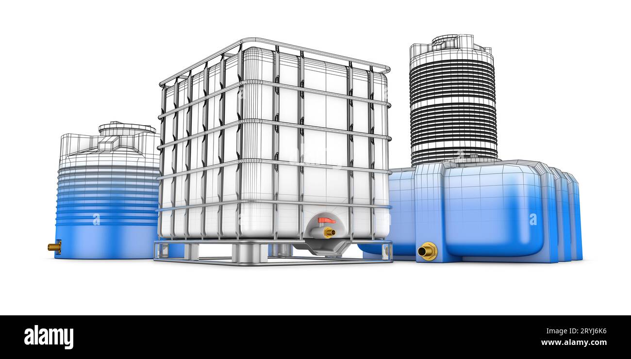 Containers for water Stock Photo Alamy