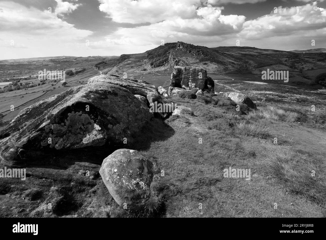 The Roaches Rocks, Upper Hulme, Staffordshire, England, UK Stock Photo