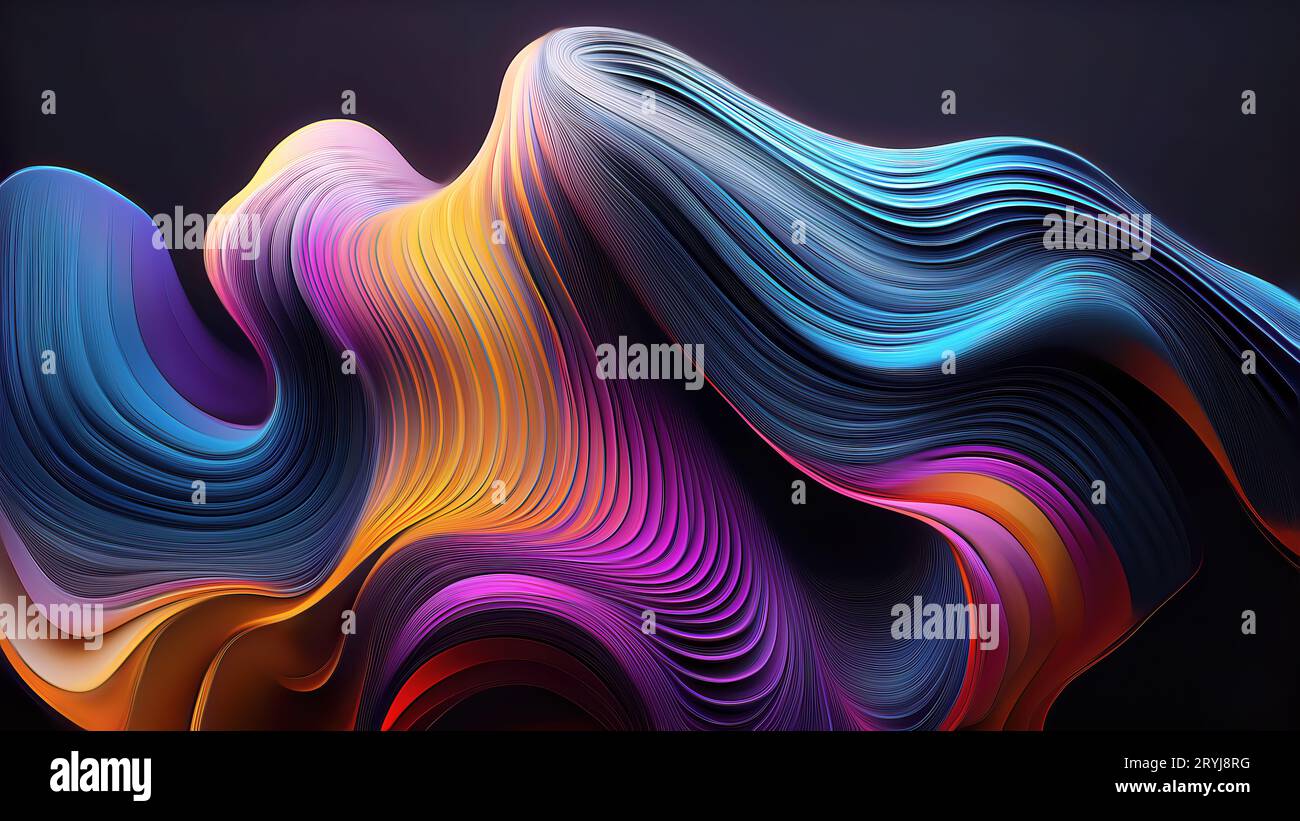 3d abstract dark color hi-res stock photography and images - Alamy