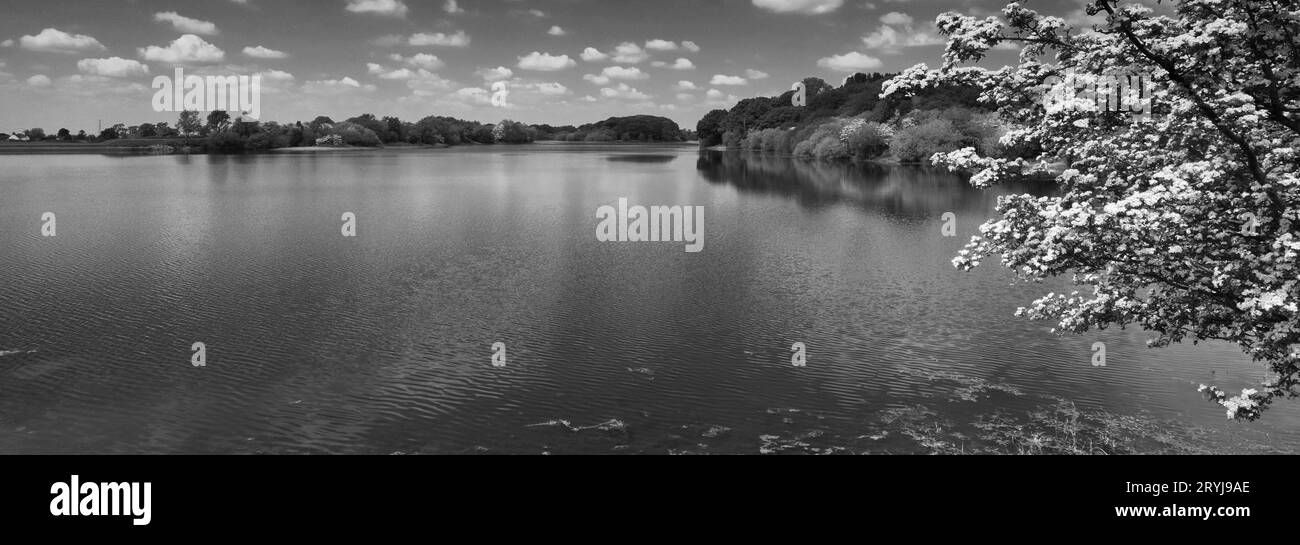 View over the Bosley Reservoir, Bosley village, Cheshire, England, UK