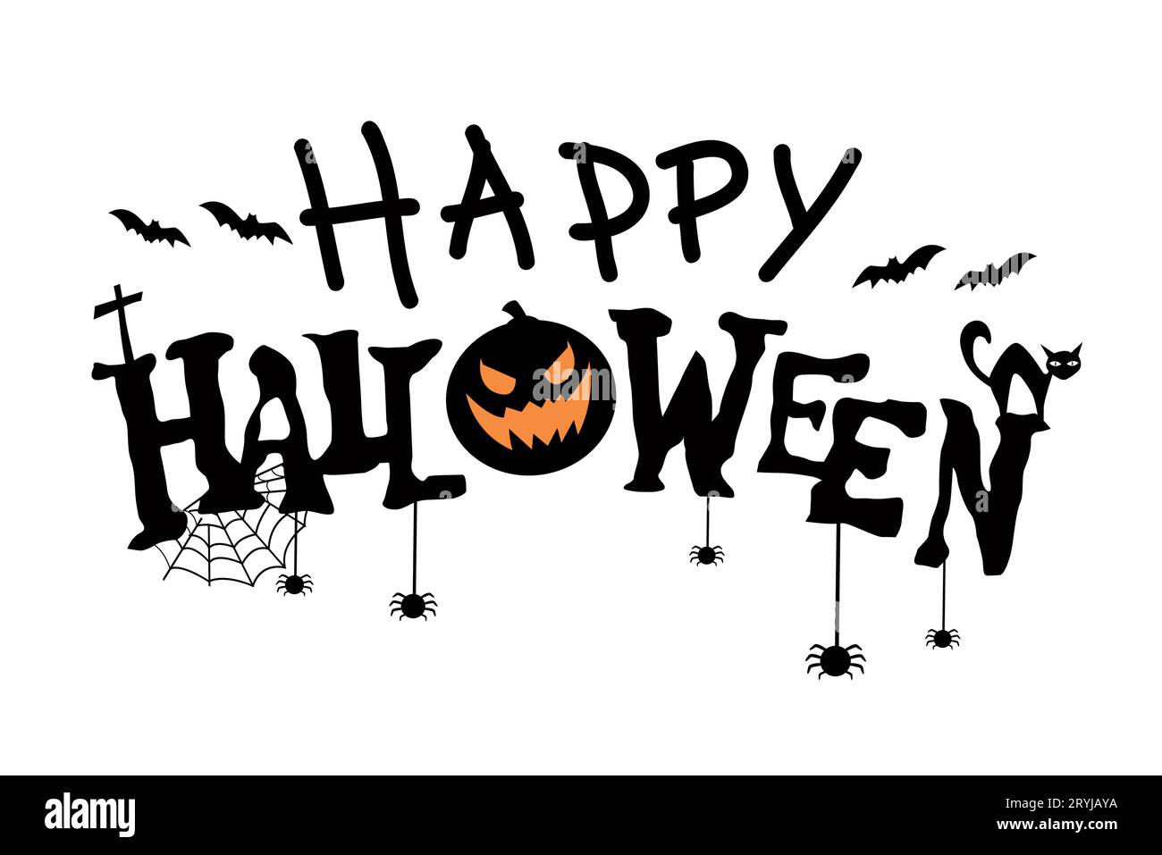 Halloween Background vector illustration Stock Vector Image & Art - Alamy