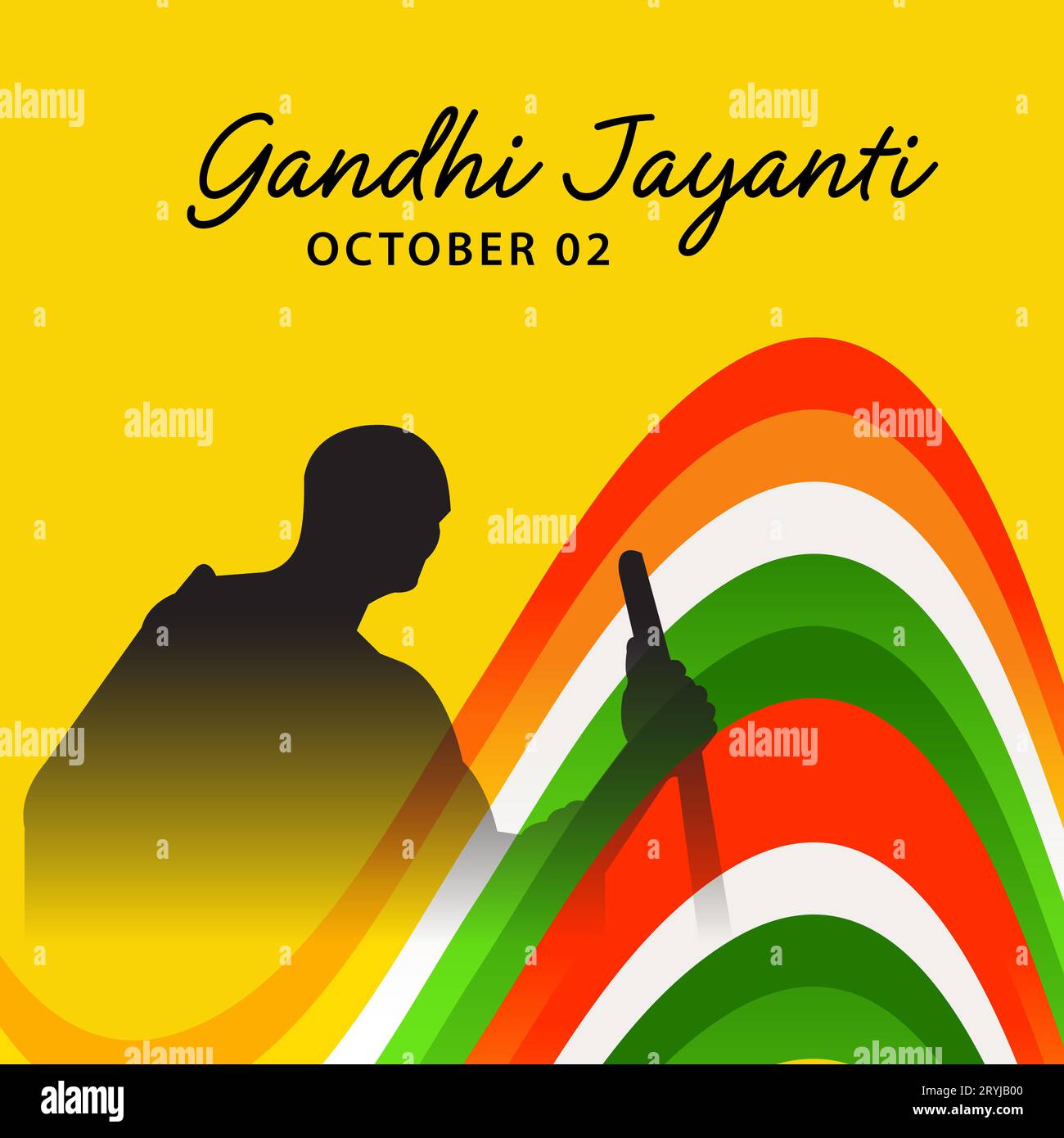 vector illustration of a Background for Gandhi Jayanti Stock Photo - Alamy