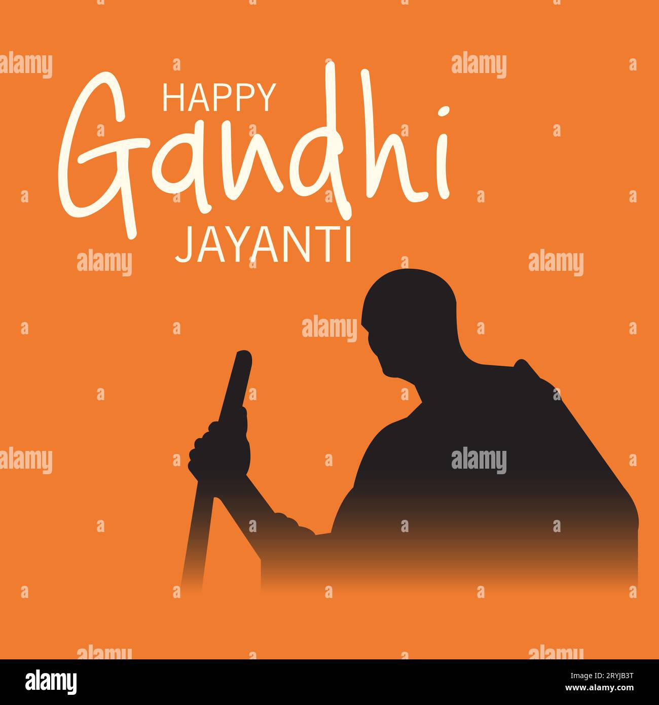 vector illustration of a Background for Gandhi Jayanti Stock Photo - Alamy