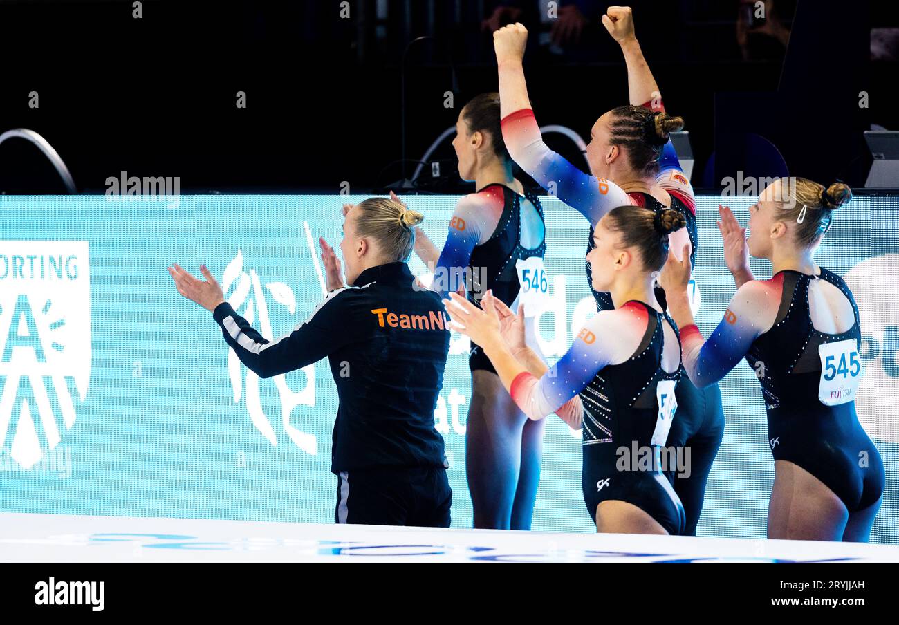 ANTWERP The Dutch gymnasts in action during the qualifications for