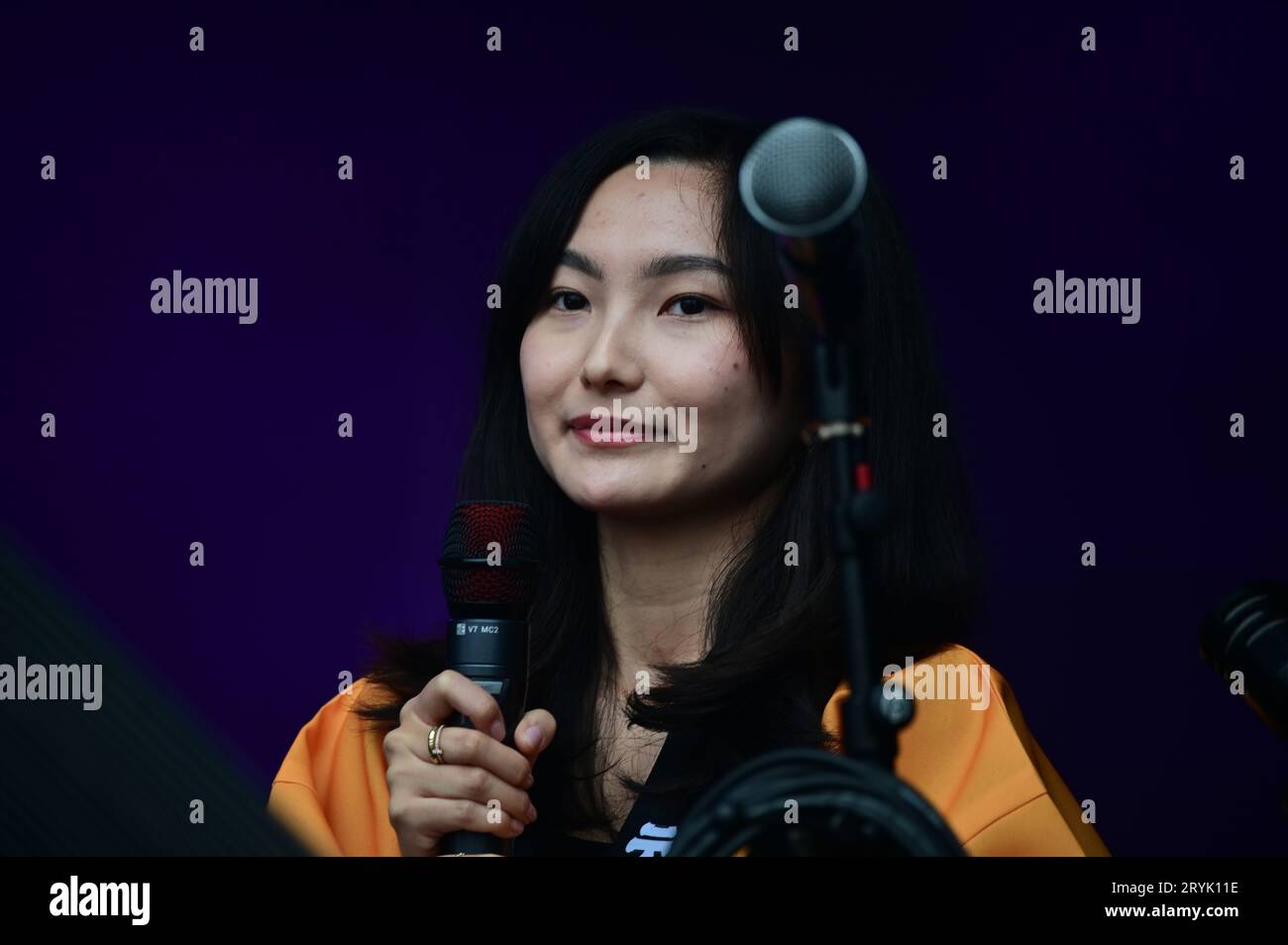 London, UK. 1st Oct, 2023. Duke Saraie's “Pinshan Energetic Gymnastics” performs at the Japan Matsuri Festival is back in Trafalgar Square, London, UK, for Japanese culture, dances, performances, foods, and drinks. Credit: See Li/Picture Capital/Alamy Live News Stock Photo