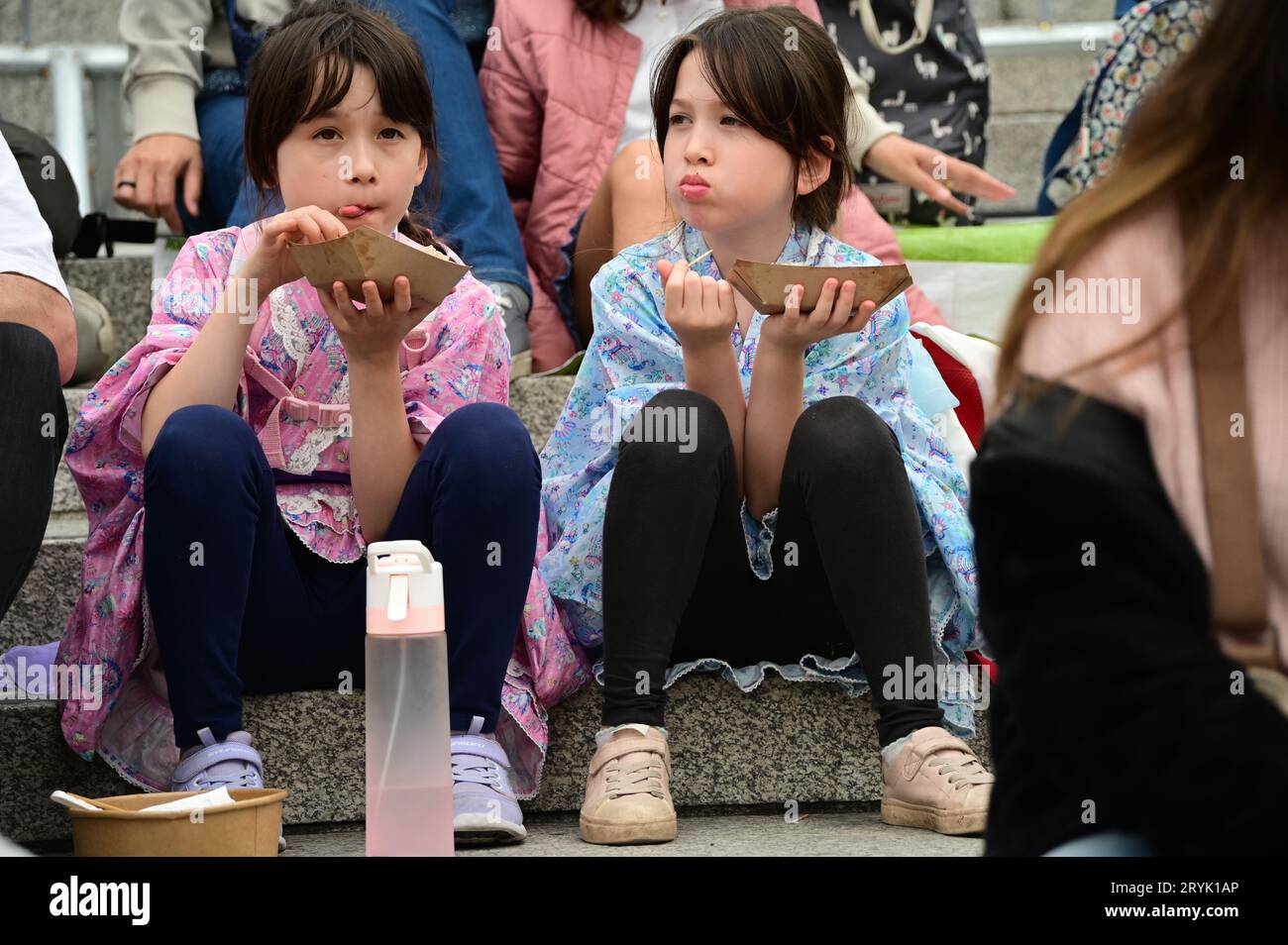 London, UK. 1st Oct, 2023. The Japan Matsuri Festival is back in Trafalgar Square, London, UK, for Japanese culture, dances, performances, foods, and drinks. Credit: See Li/Picture Capital/Alamy Live News Stock Photo