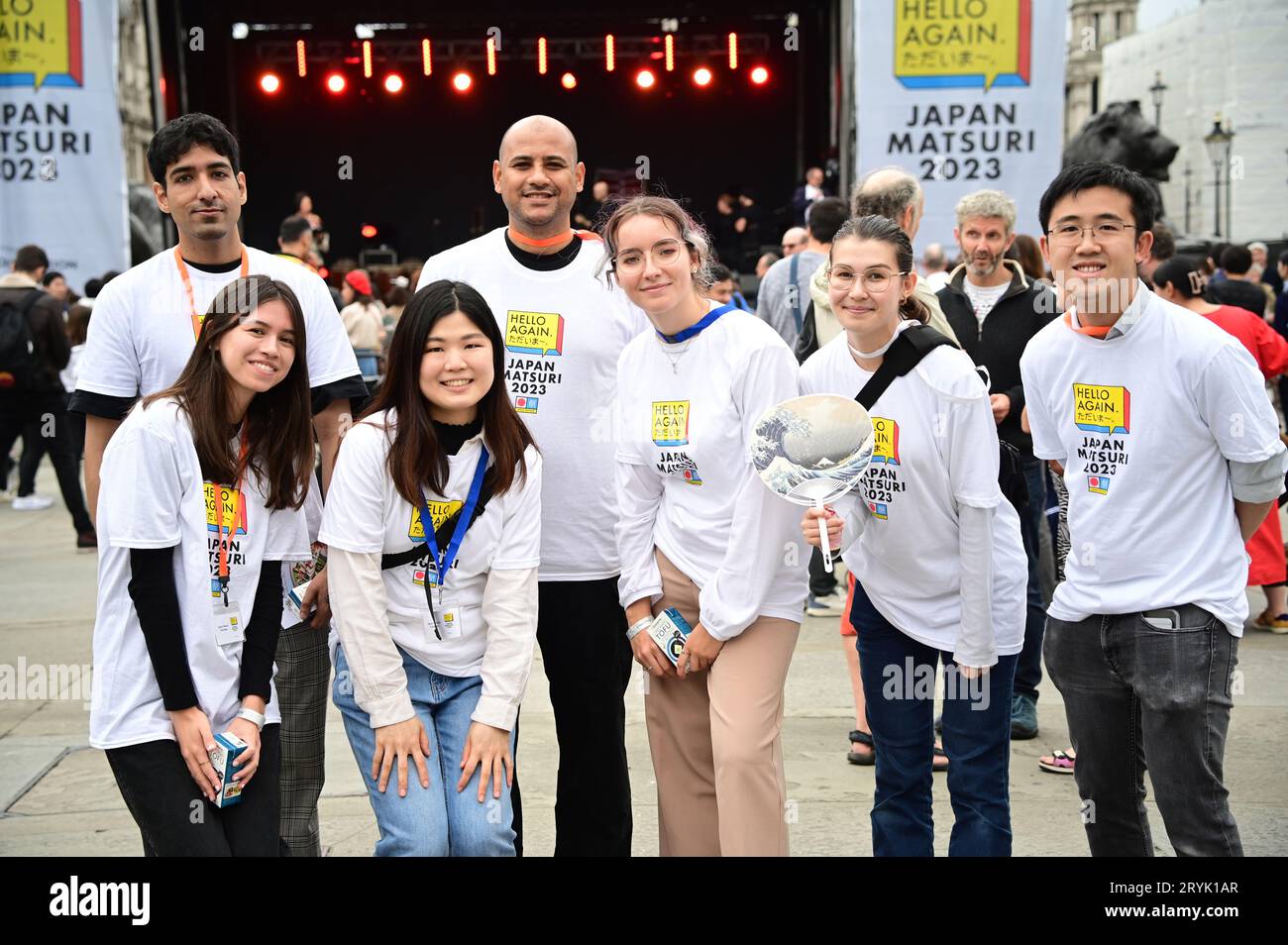 London, UK. 1st Oct, 2023. The Japan Matsuri Festival is back in Trafalgar Square, London, UK, for Japanese culture, dances, performances, foods, and drinks. Credit: See Li/Picture Capital/Alamy Live News Stock Photo