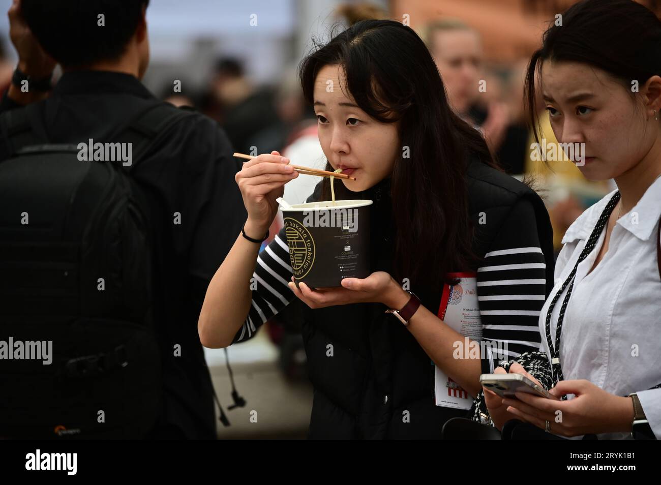 London, UK. 1st Oct, 2023. The Japan Matsuri Festival is back in Trafalgar Square, London, UK, for Japanese culture, dances, performances, foods, and drinks. Credit: See Li/Picture Capital/Alamy Live News Stock Photo