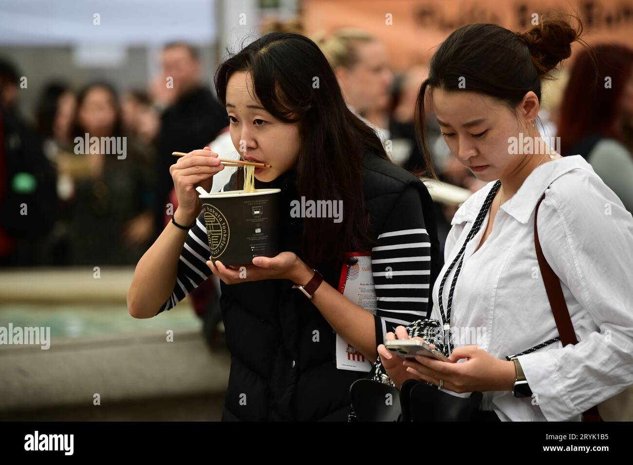 London, UK. 1st Oct, 2023. The Japan Matsuri Festival is back in Trafalgar Square, London, UK, for Japanese culture, dances, performances, foods, and drinks. Credit: See Li/Picture Capital/Alamy Live News Stock Photo