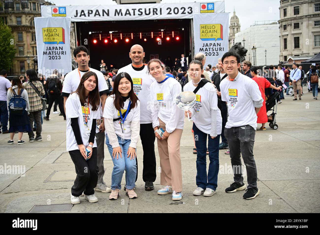 London, UK. 1st Oct, 2023. The Japan Matsuri Festival is back in Trafalgar Square, London, UK, for Japanese culture, dances, performances, foods, and drinks. Credit: See Li/Picture Capital/Alamy Live News Stock Photo