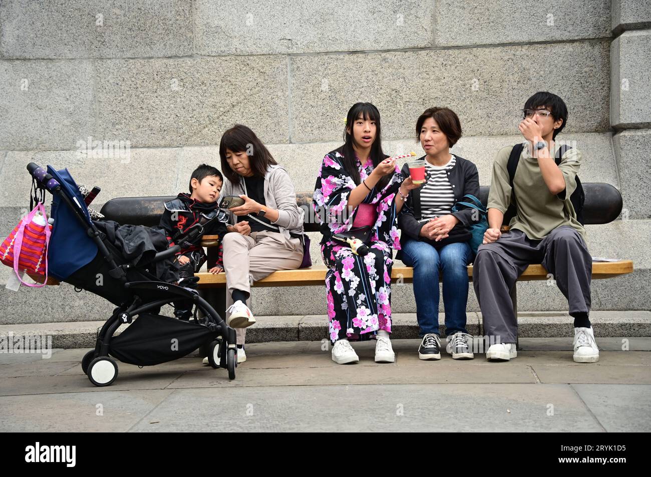 London, UK. 1st Oct, 2023. The Japan Matsuri Festival is back in Trafalgar Square, London, UK, for Japanese culture, dances, performances, foods, and drinks. Credit: See Li/Picture Capital/Alamy Live News Stock Photo