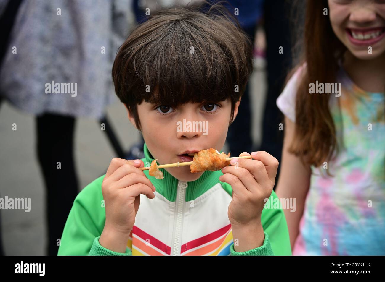 London, UK. 1st Oct, 2023. The Japan Matsuri Festival is back in Trafalgar Square, London, UK, for Japanese culture, dances, performances, foods, and drinks. Credit: See Li/Picture Capital/Alamy Live News Stock Photo
