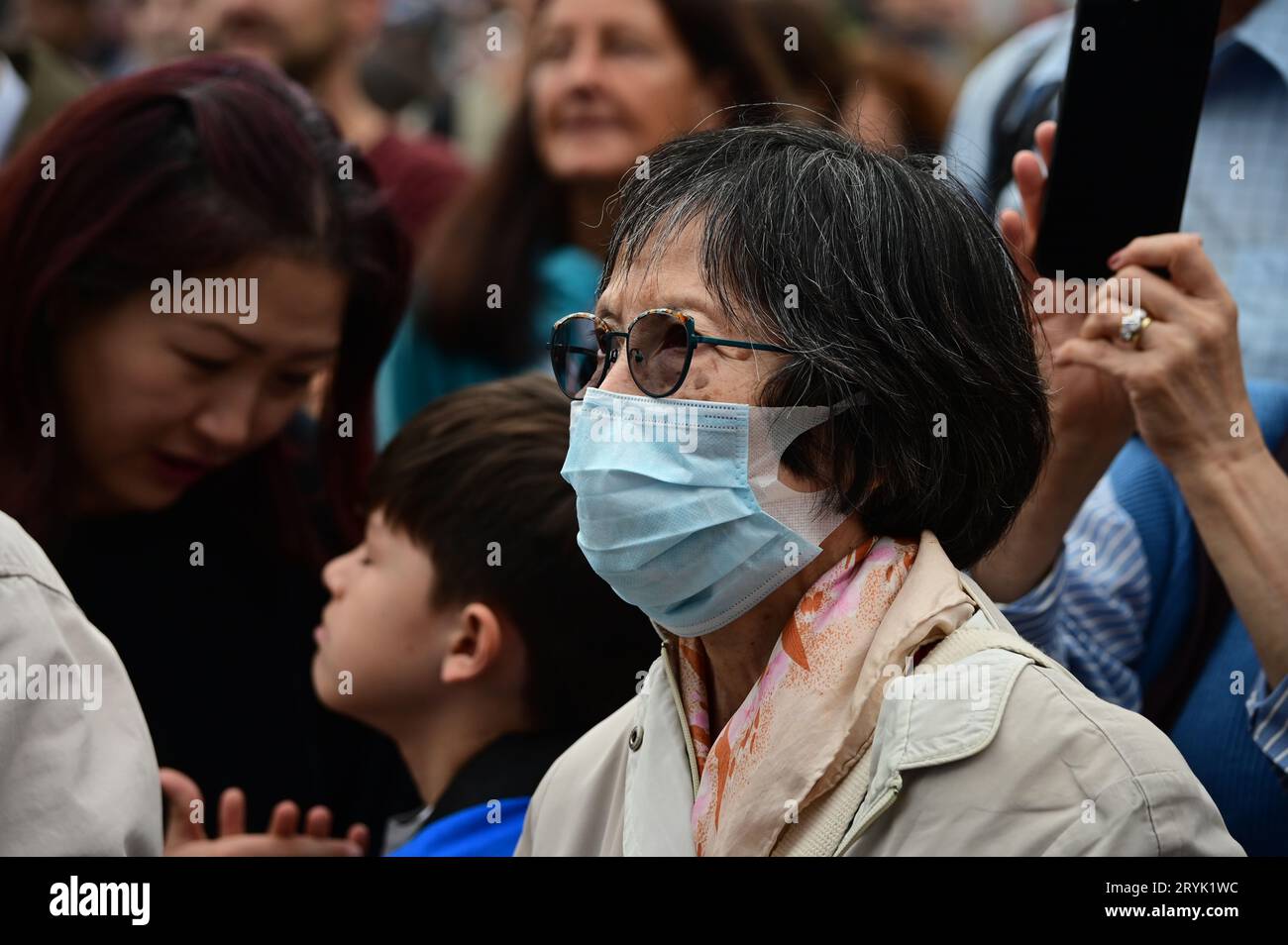 London, UK. 1st Oct, 2023. The Japan Matsuri Festival is back in Trafalgar Square, London, UK, for Japanese culture, dances, performances, foods, and drinks. Credit: See Li/Picture Capital/Alamy Live News Stock Photo