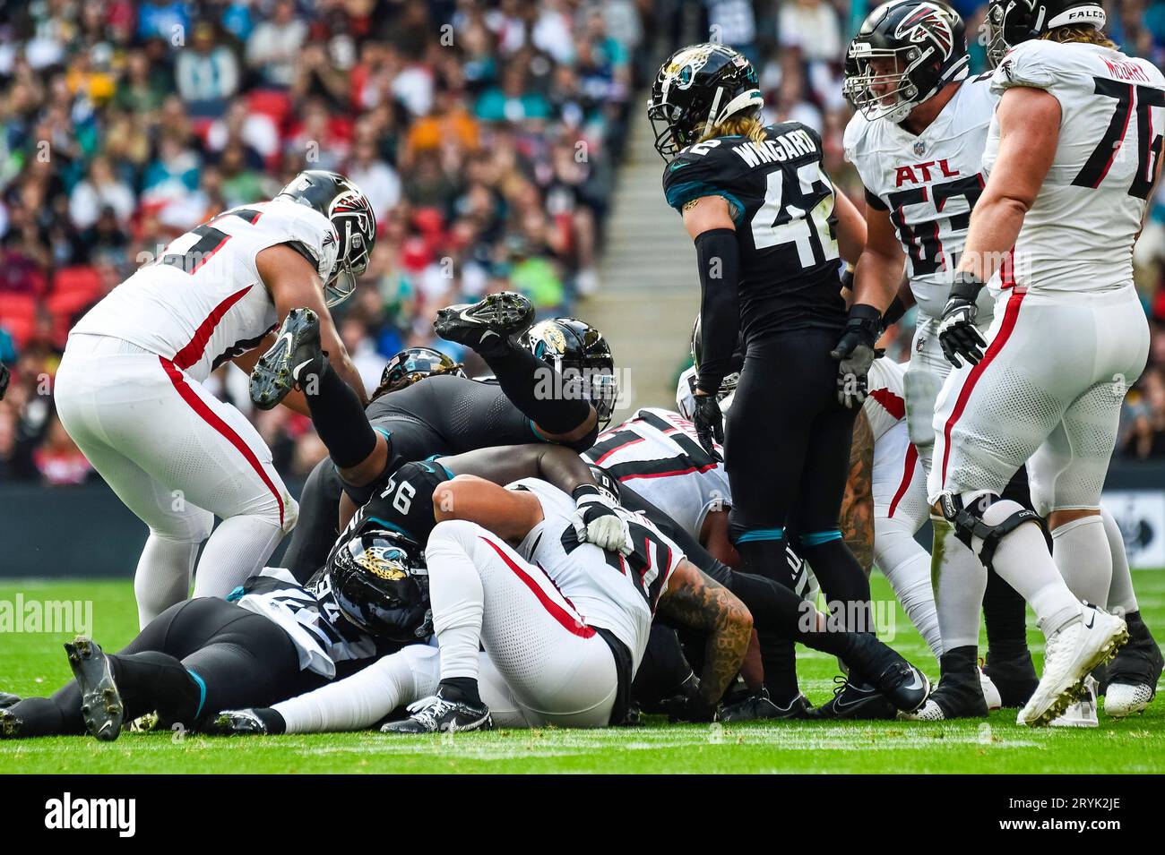 London, UK. 1 October 2023. A melee during the Jacksonville Jaguars v