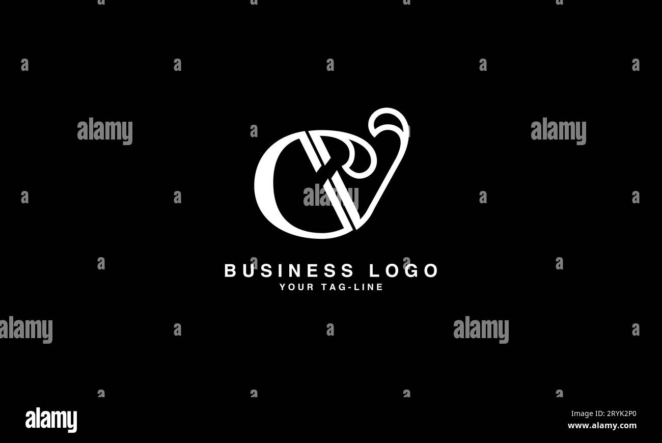 CV, VC, Abstract Letters Logo Monogram Stock Vector