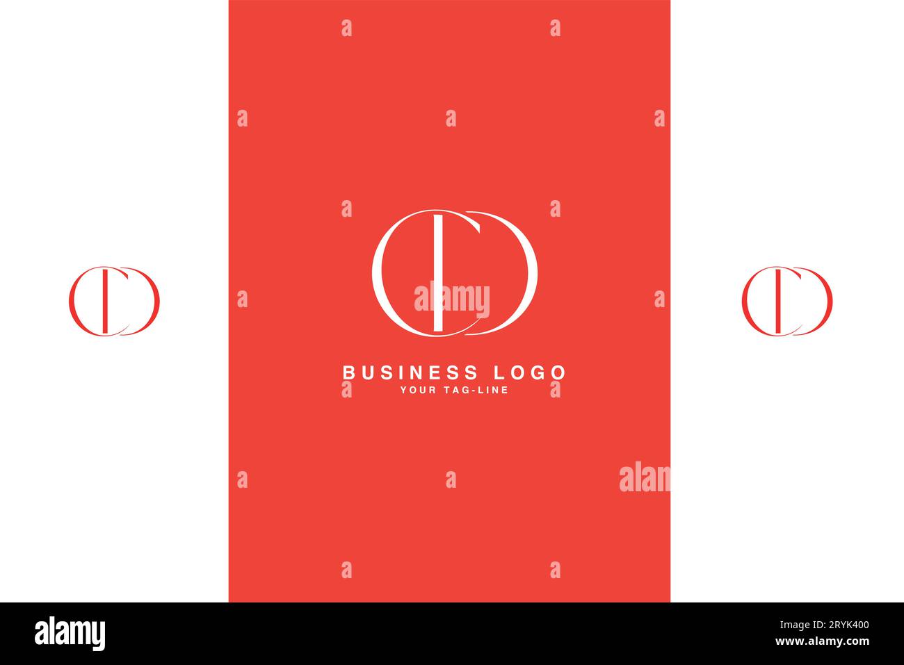 CD, DC, Abstract Logo Design Stock Vector