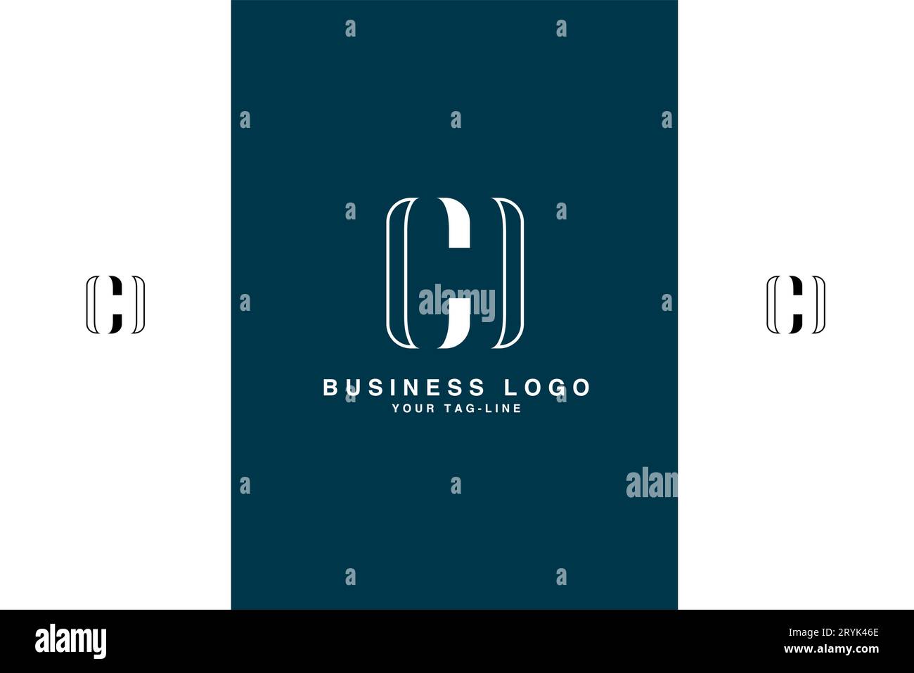 CD, DC, Abstract Logo Design Stock Vector
