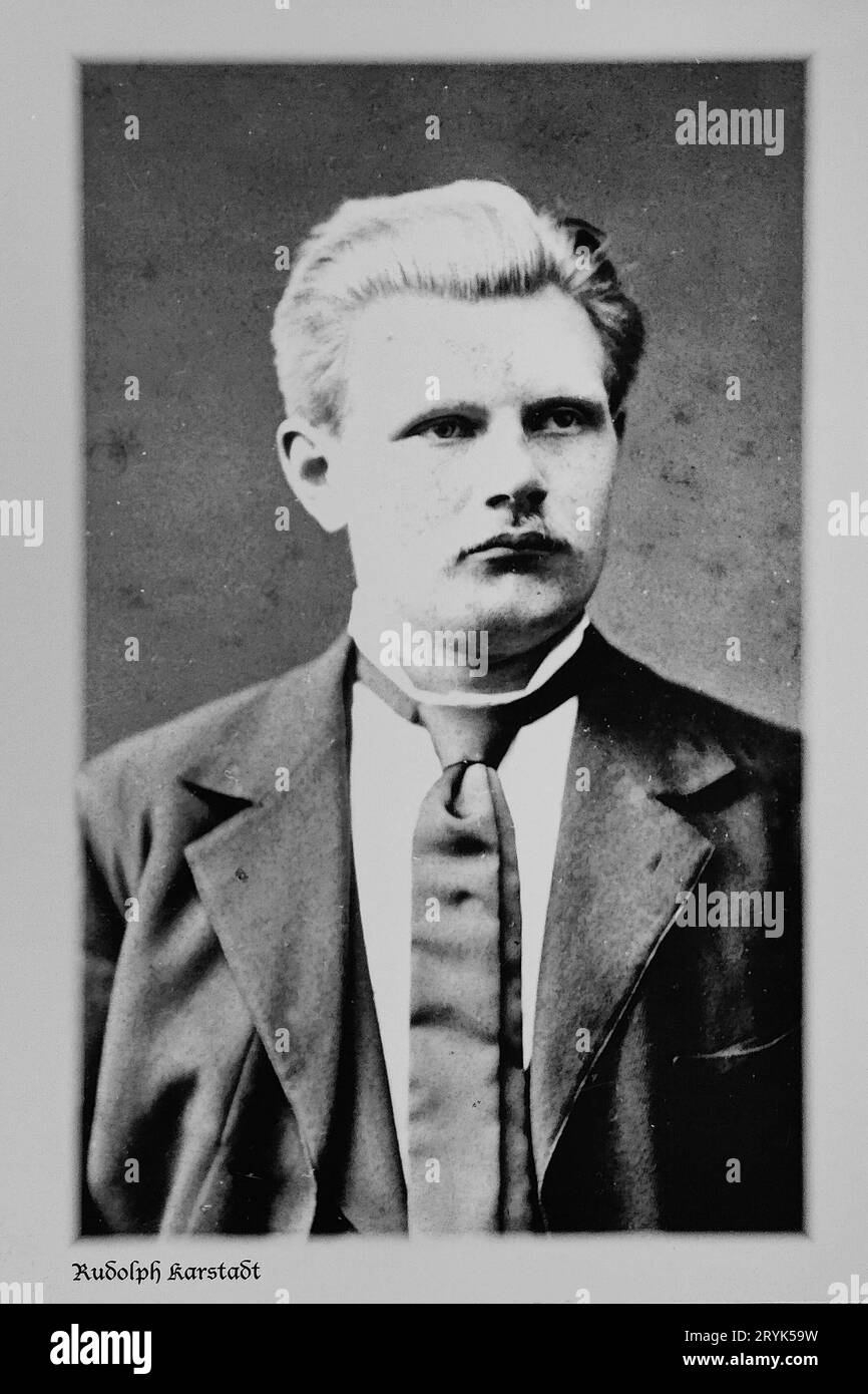 Portrait des jungen Rudolph Karstadt, Kaufhausunternehmer, Karstadt