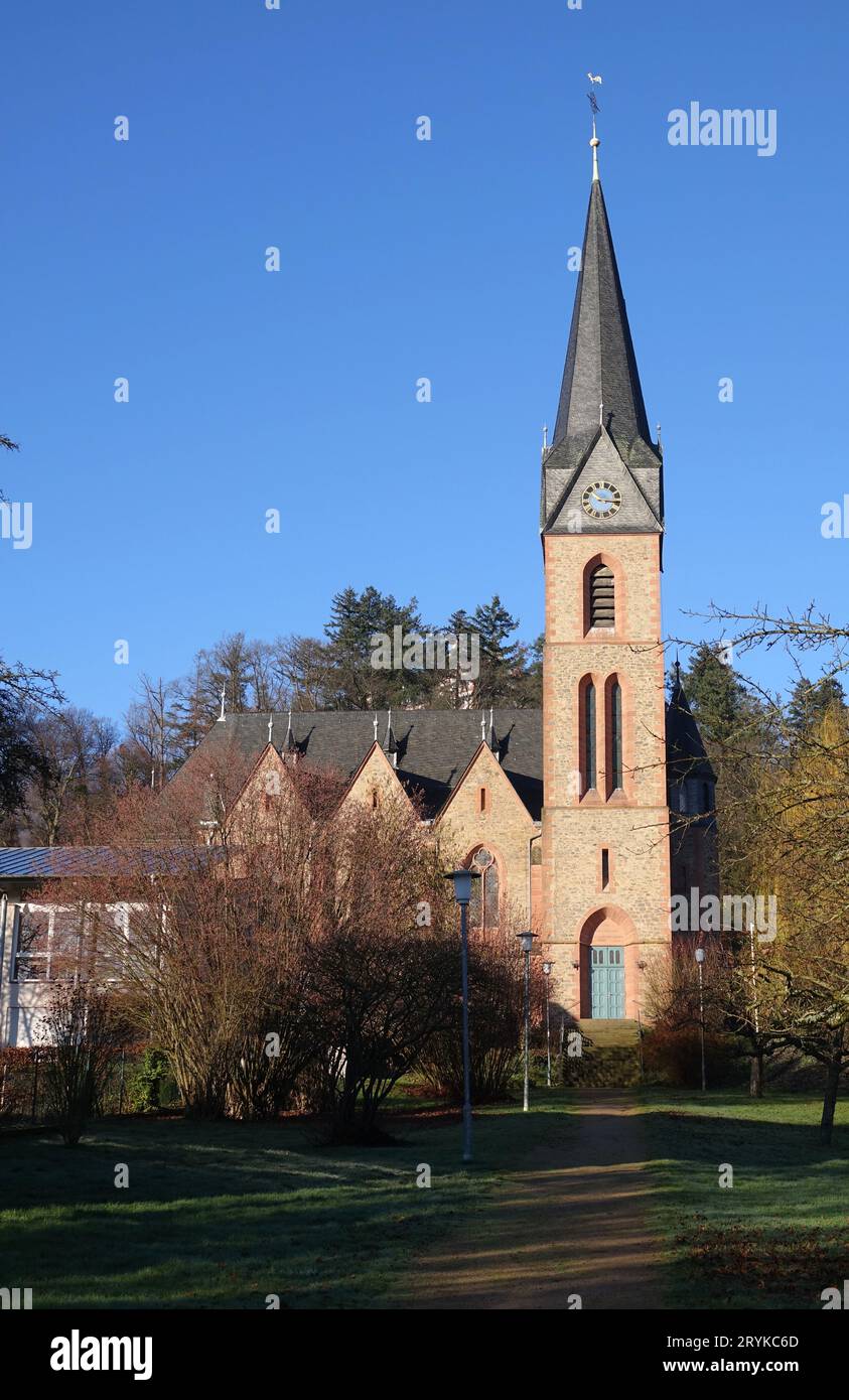Church in Fischbachtal-Niedernhausen Stock Photo