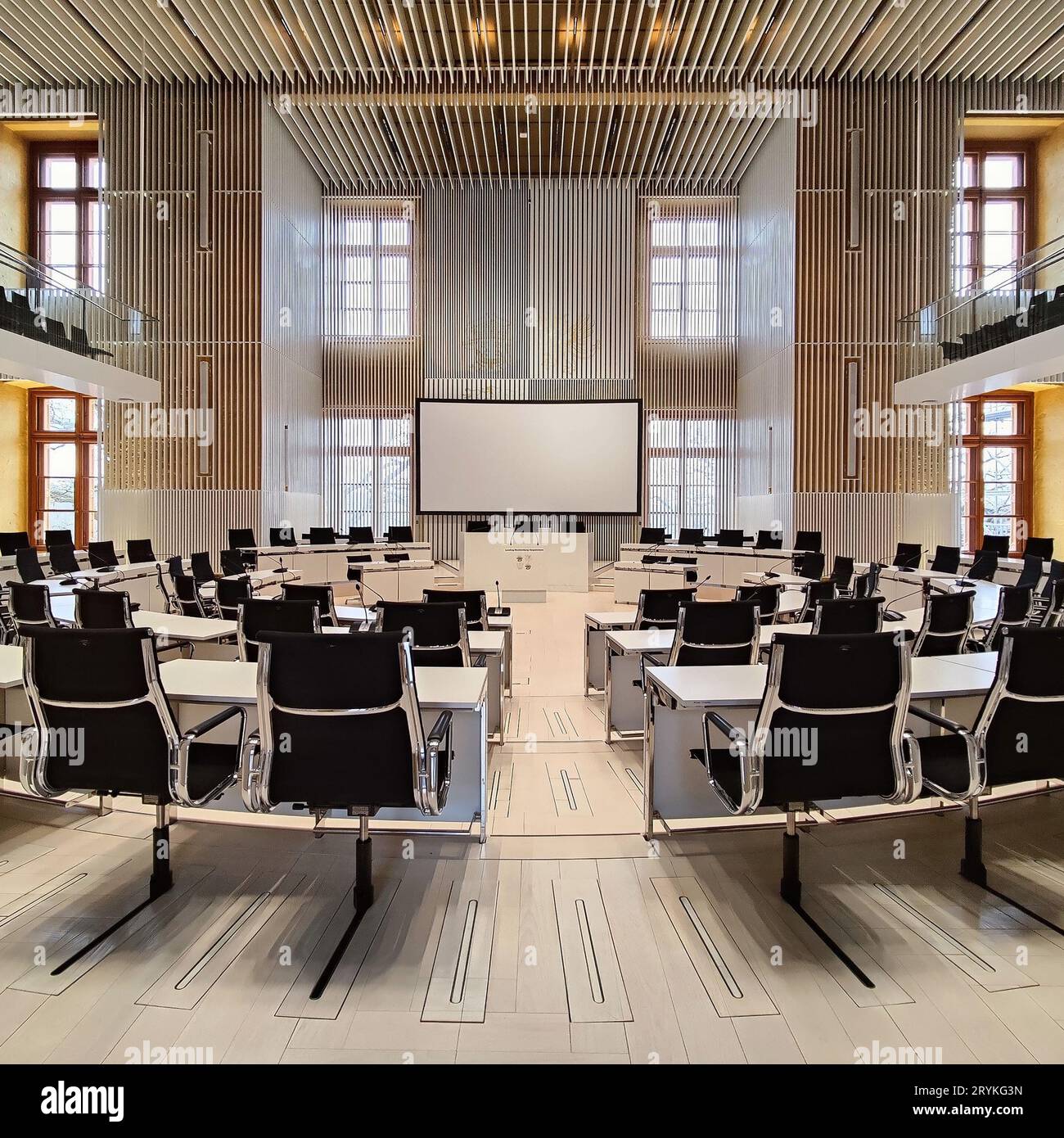 New plenary hall of the state parliament of Mecklenburg-Western ...