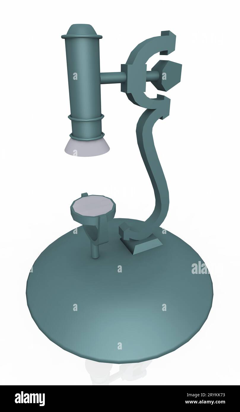 Magnifier holder stand against a white background Stock Photo Alamy