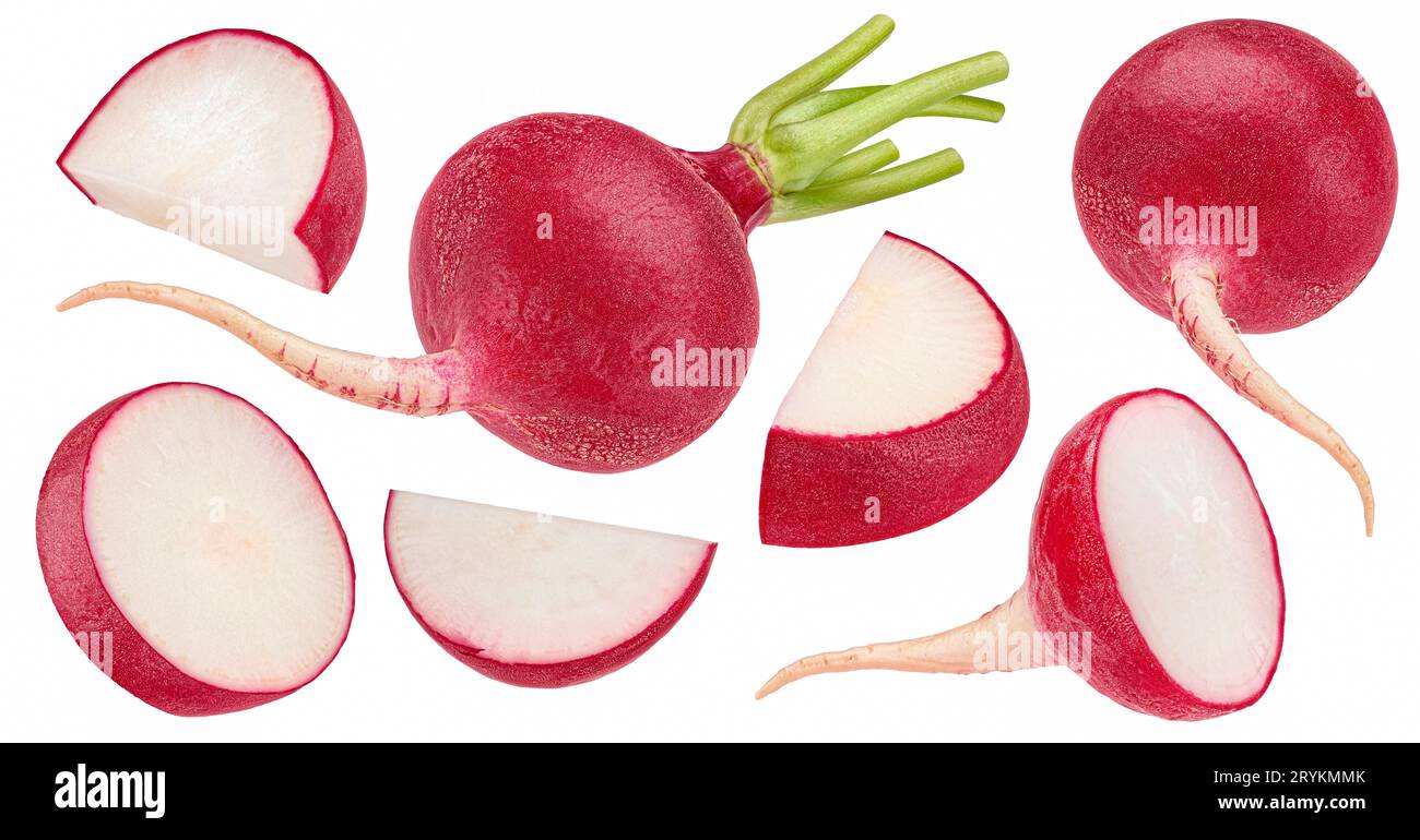 Radish isolated on white background Stock Photo