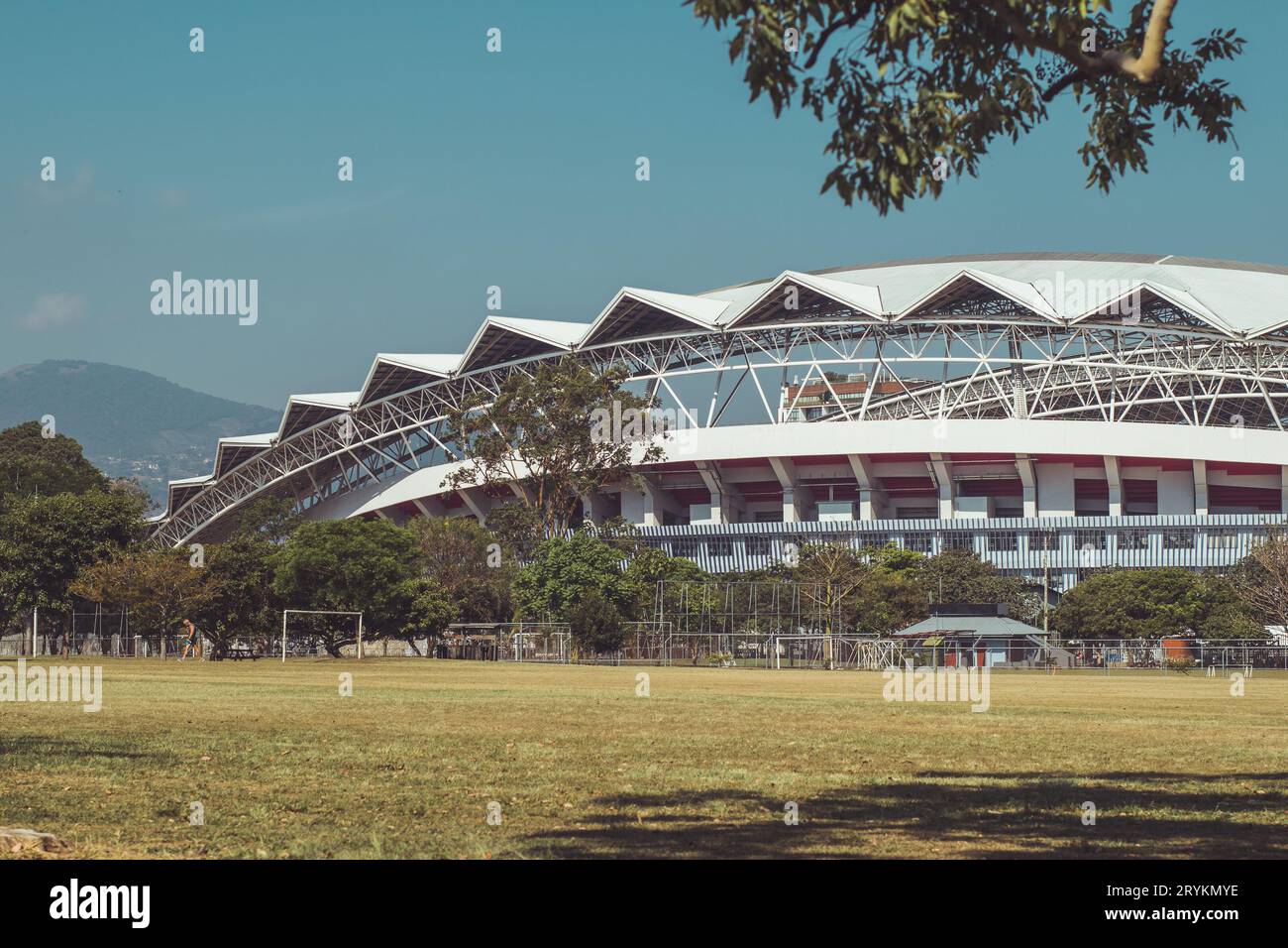 Detail of a modern stadium in the capital of costa rica san jose, at ...