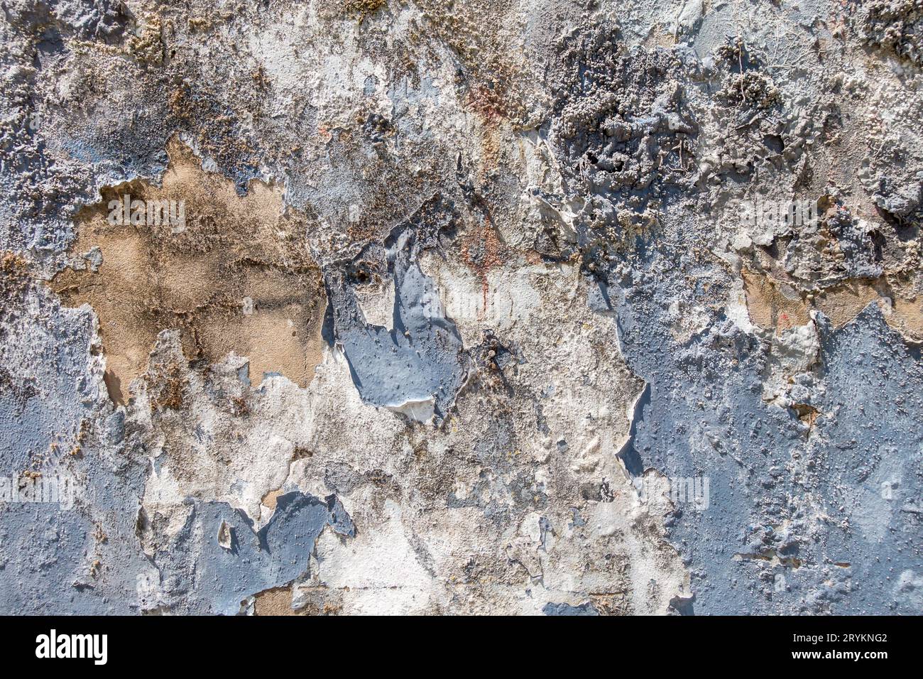 Grunge Blue concrete wall background texture Stock Photo