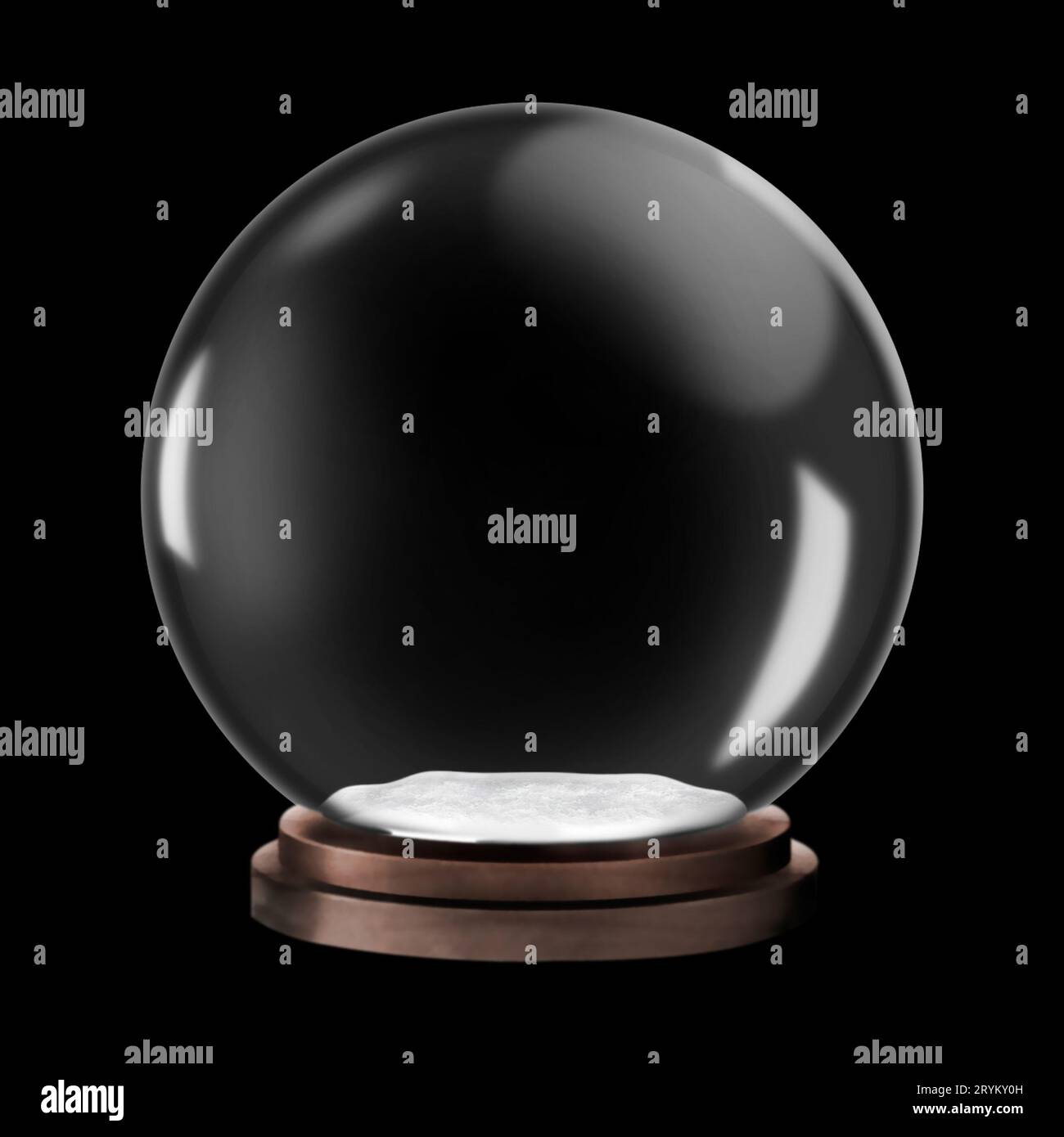 3d illustration realistic snow globe hi-res stock photography and ...
