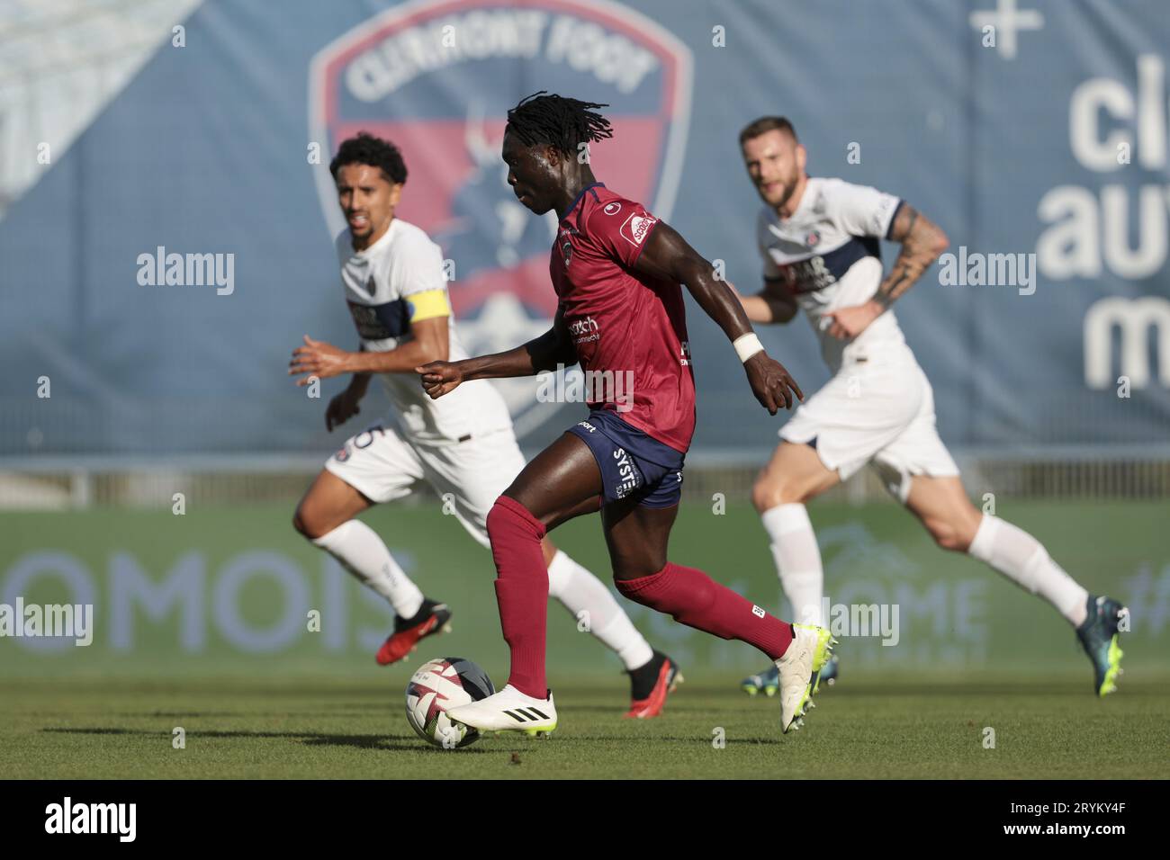 Alidu Seidu of Clermont during the French championship Ligue 1 football  match between Clermont Foot 63