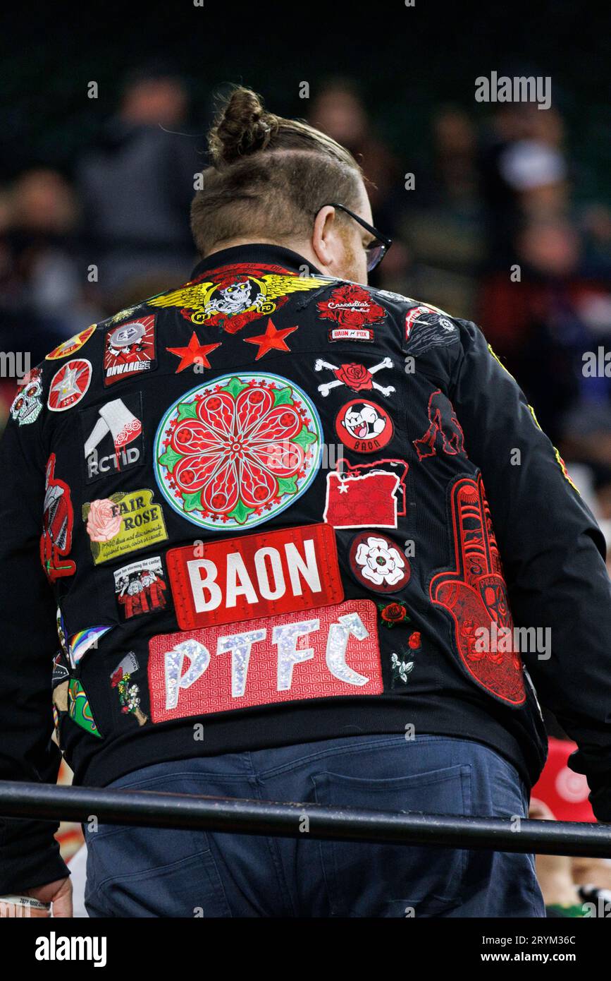 Portland, USA. 30th Sep, 2023. The Rose City Riveters are the fanatical